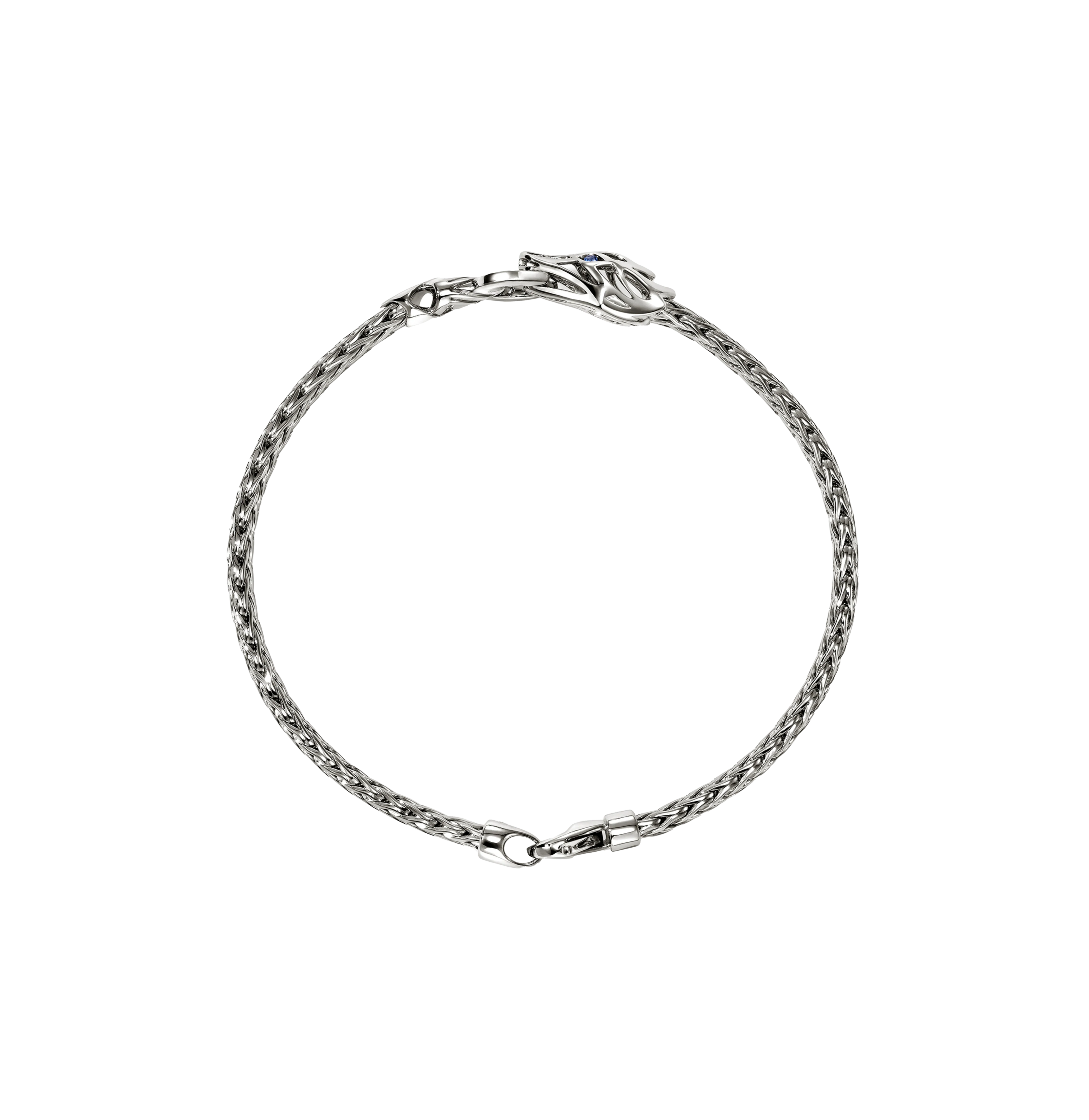 John Hardy Naga Dragon Bracelet with Blue Sapphires and Diamonds, 3.5mm - Image 2