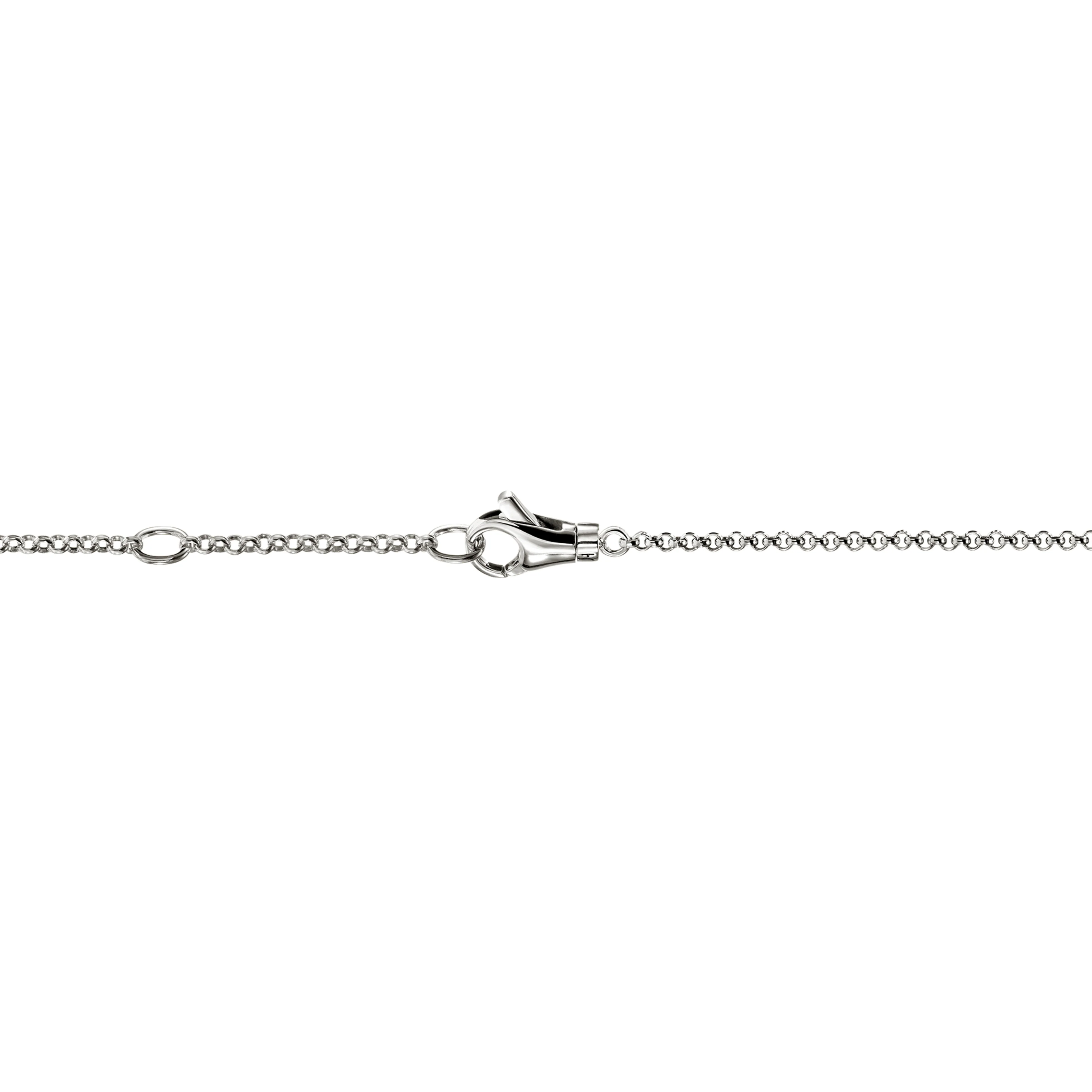 John Hardy Spear Sterling Silver Station Necklace with Diamonds - Image 4