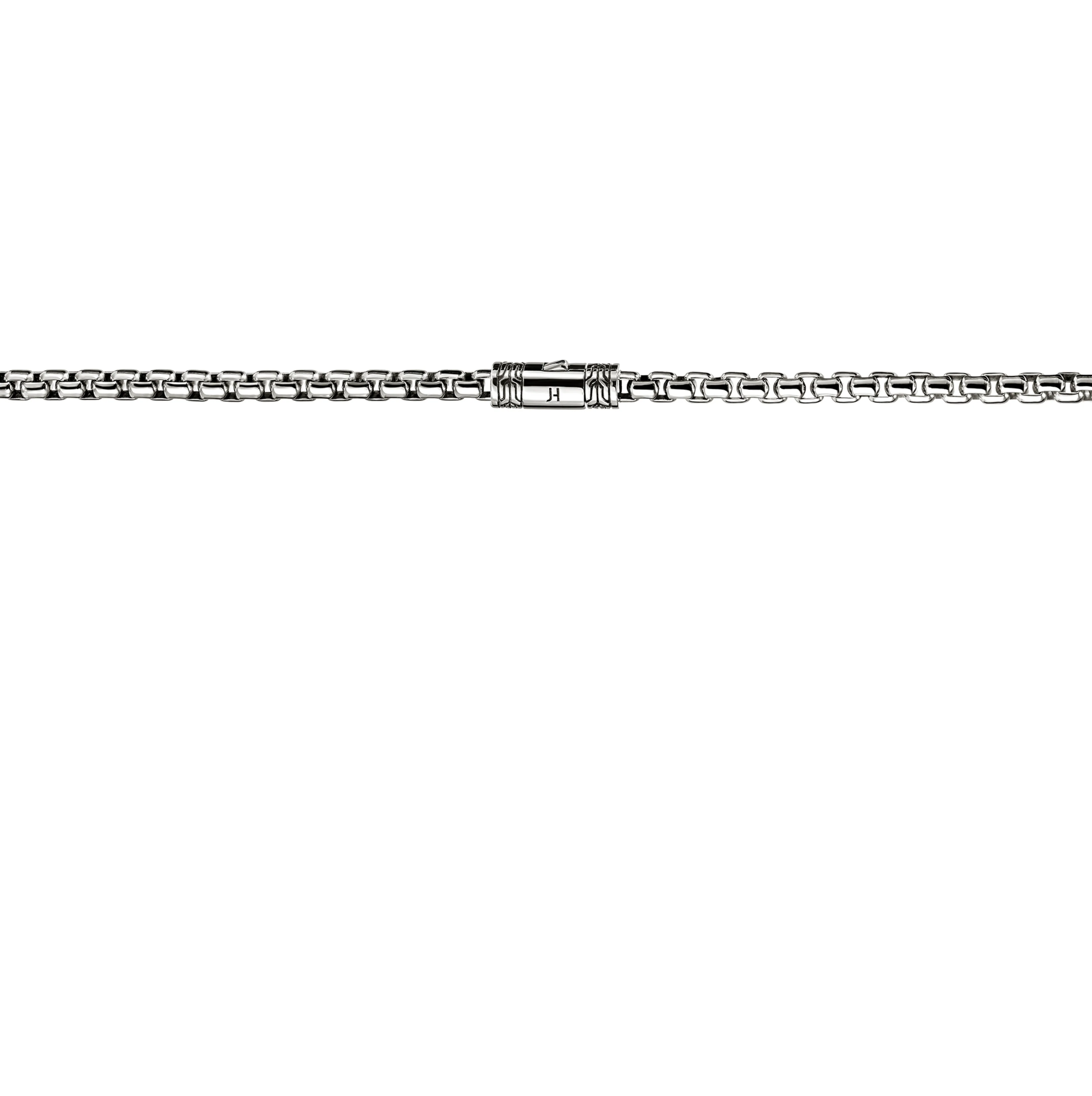 John Hardy Sterling Silver Box Chain Necklace, 3.7mm - Image 2