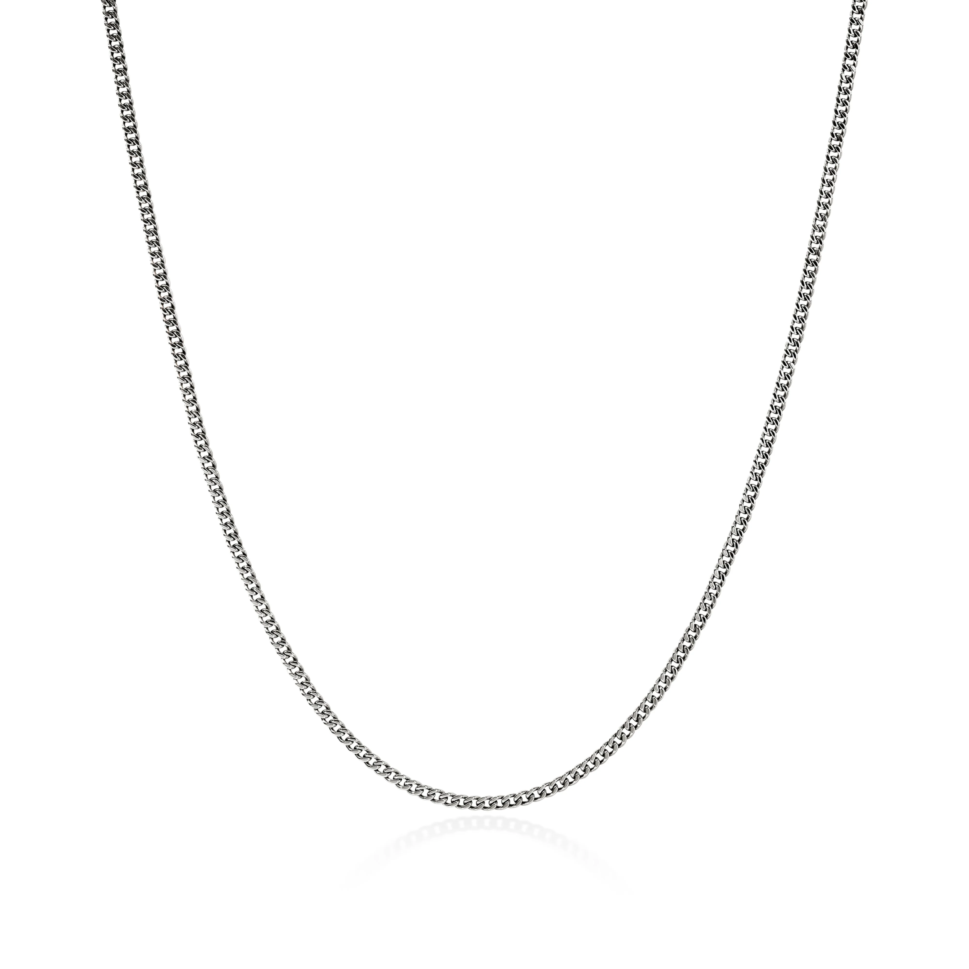 John Hardy Sterling Silver Curb Chain Necklace, 2.1mm