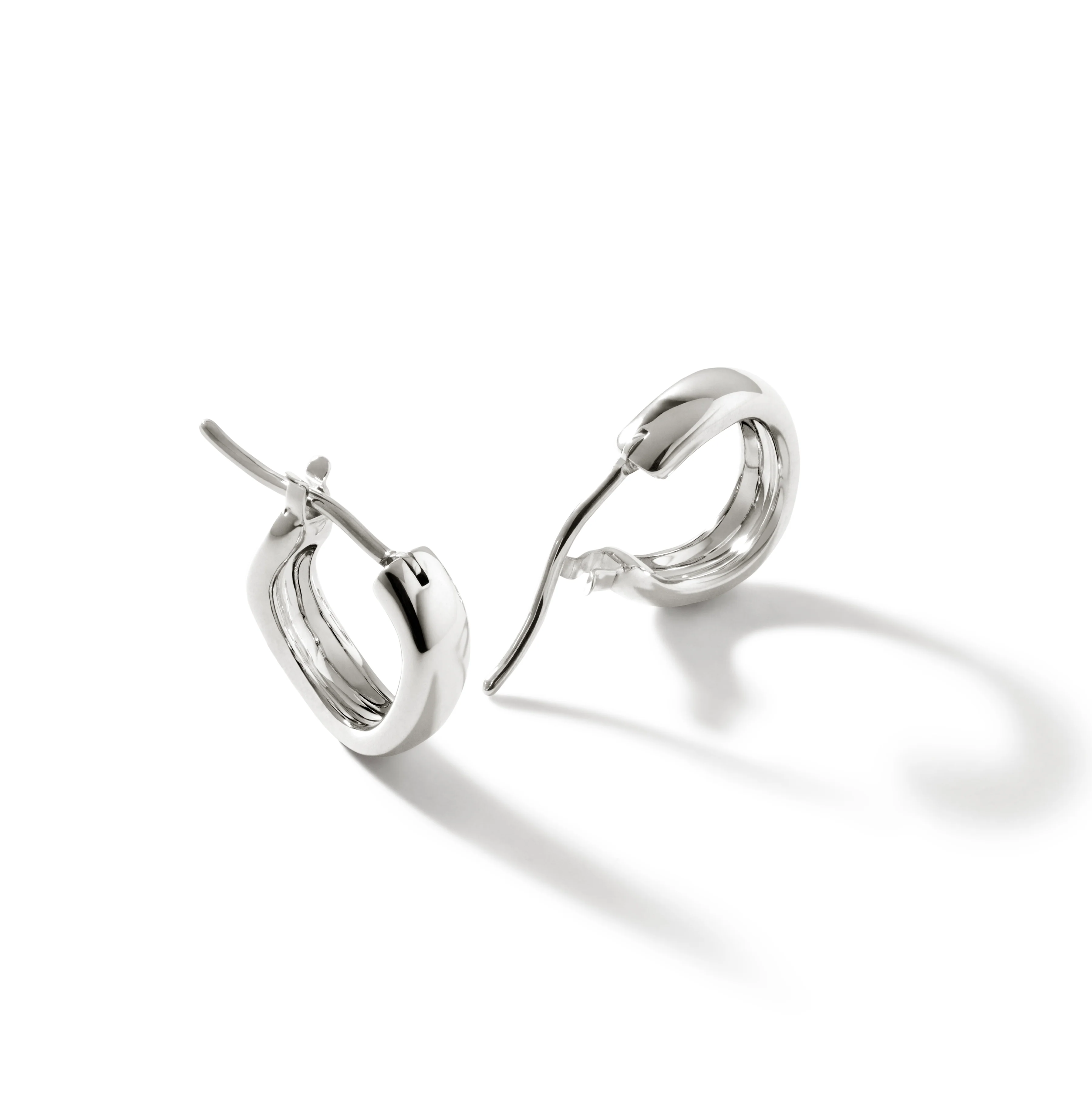 John Hardy Surf Silver Extra Small Hoop Earrings - Image 2