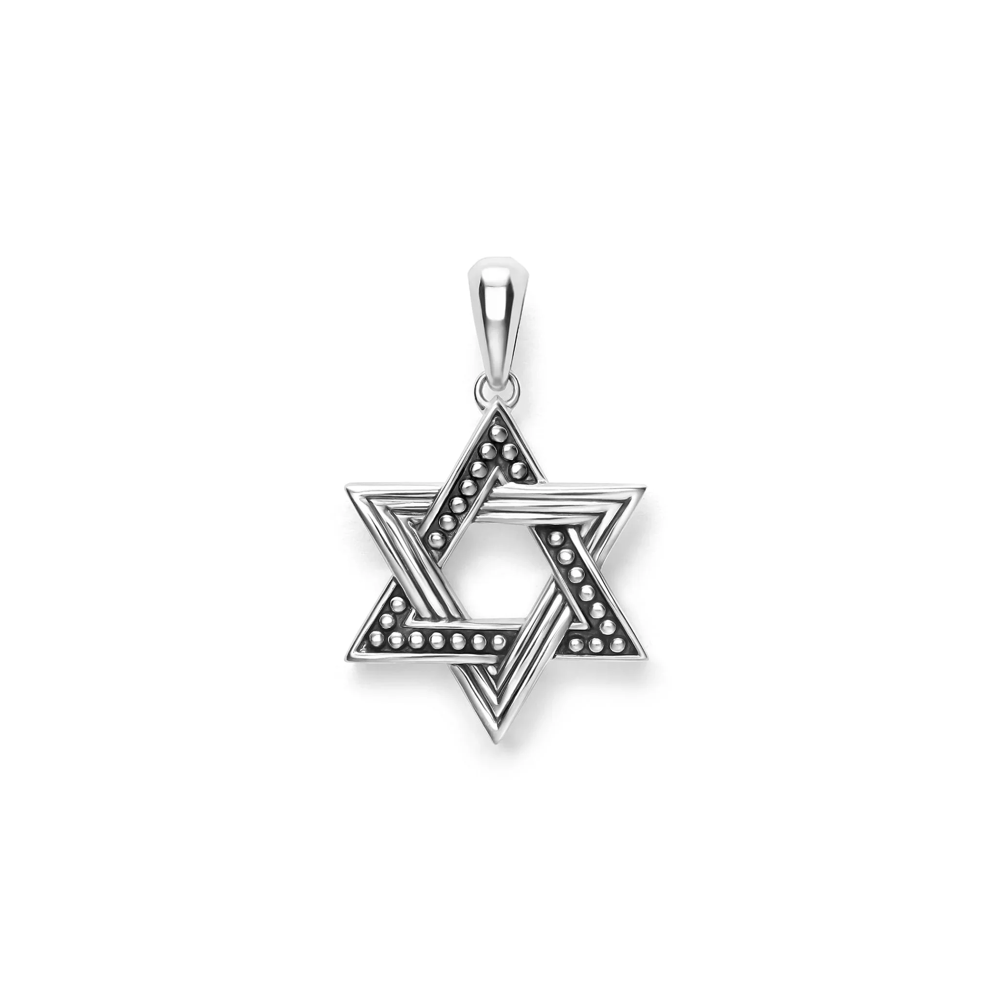 LAGOS Anthem Large Silver Star of David Amulet