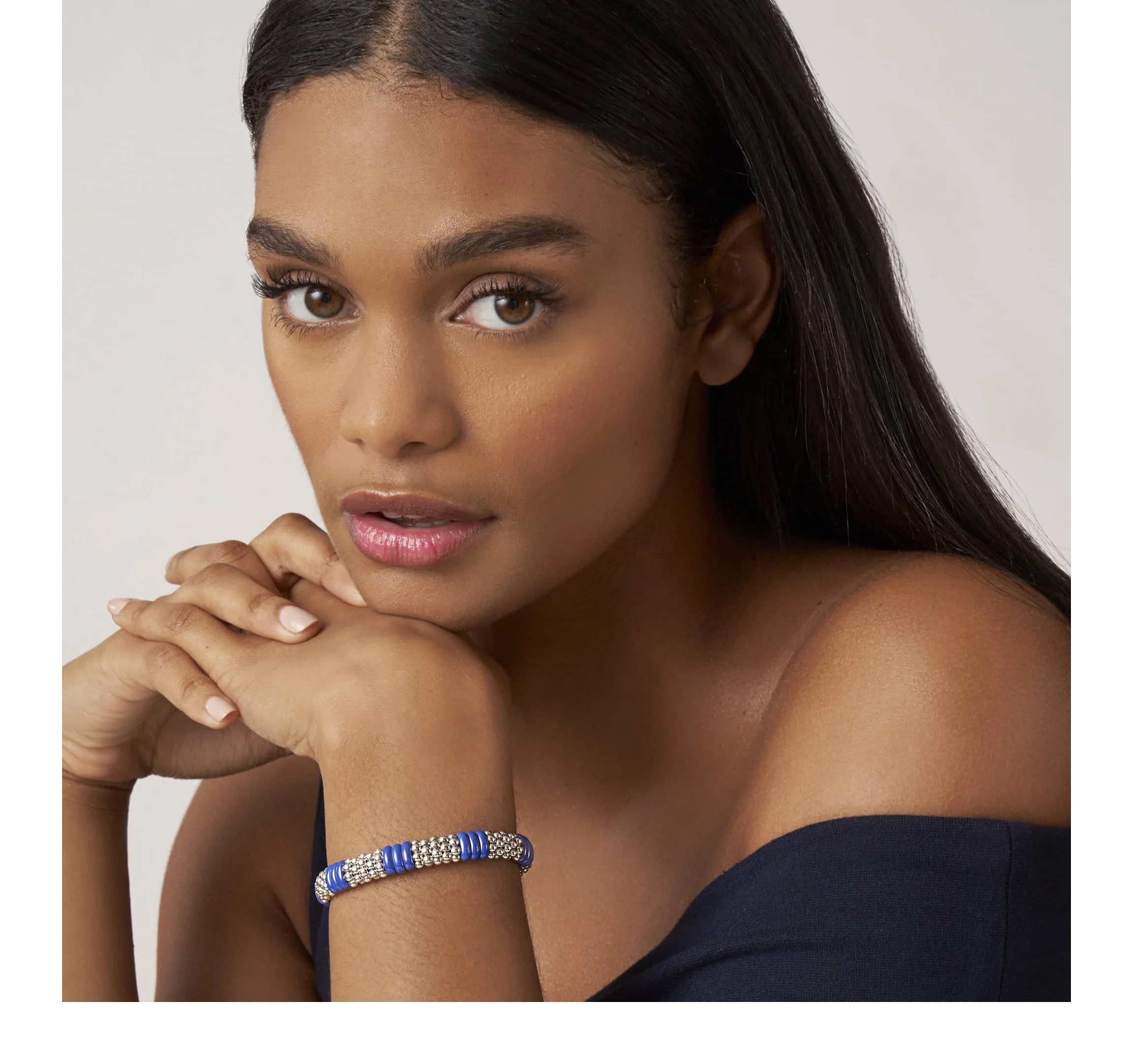 LAGOS Blue Caviar Ceramic Beaded Bracelet - Image 3