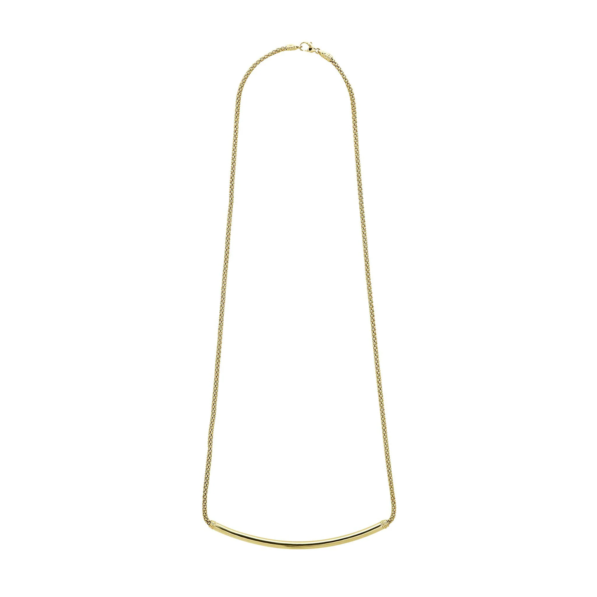 LAGOS Caviar Gold 18K Gold Caviar Bar Necklace - Image 2