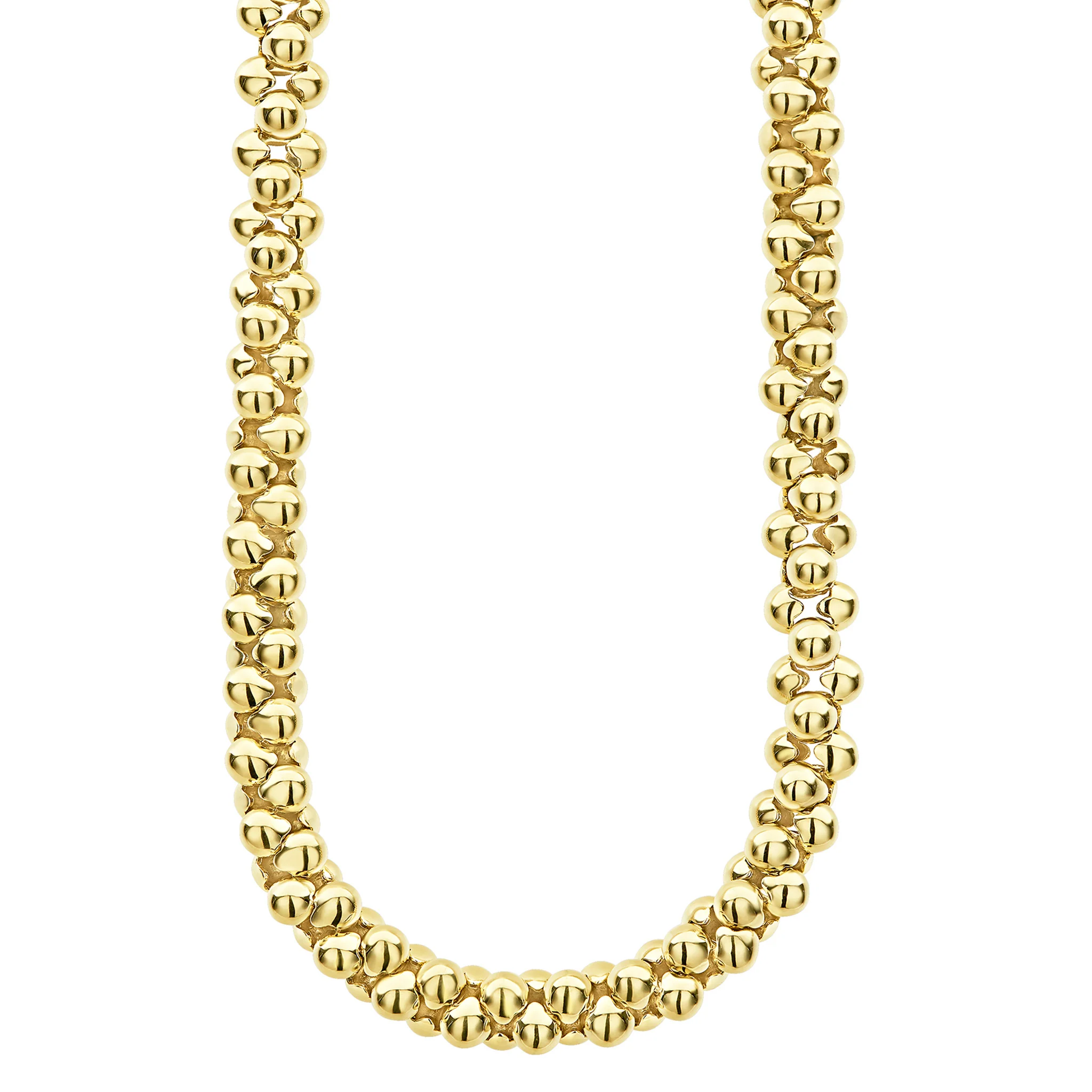 LAGOS Caviar Gold 18K Gold Caviar Necklace, 11mm
