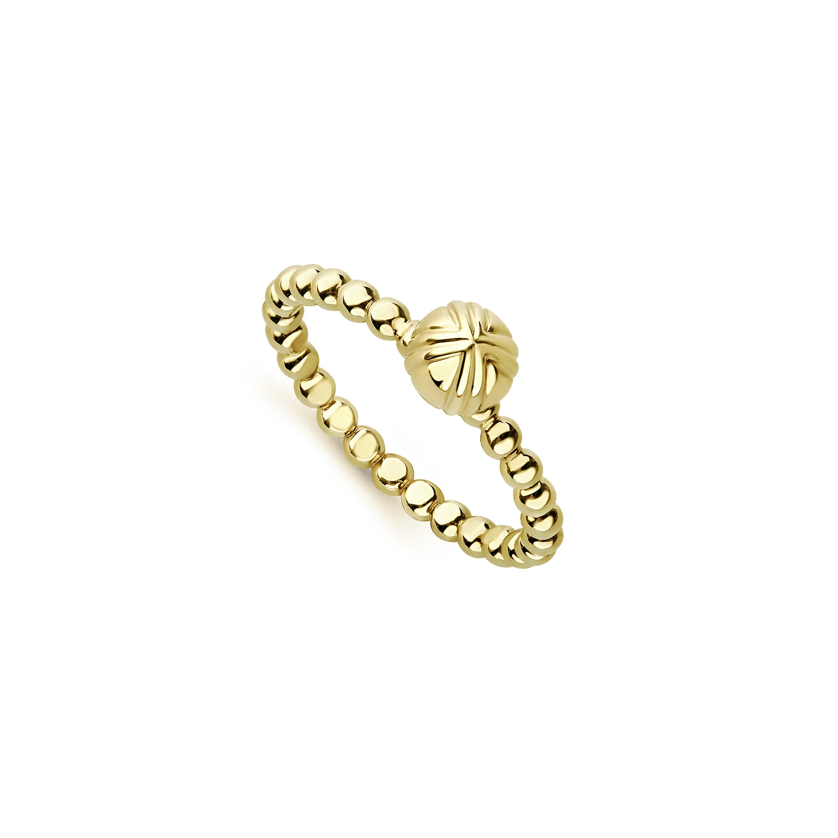 LAGOS Caviar Gold 18K Gold Flower Bud Ring - Image 2