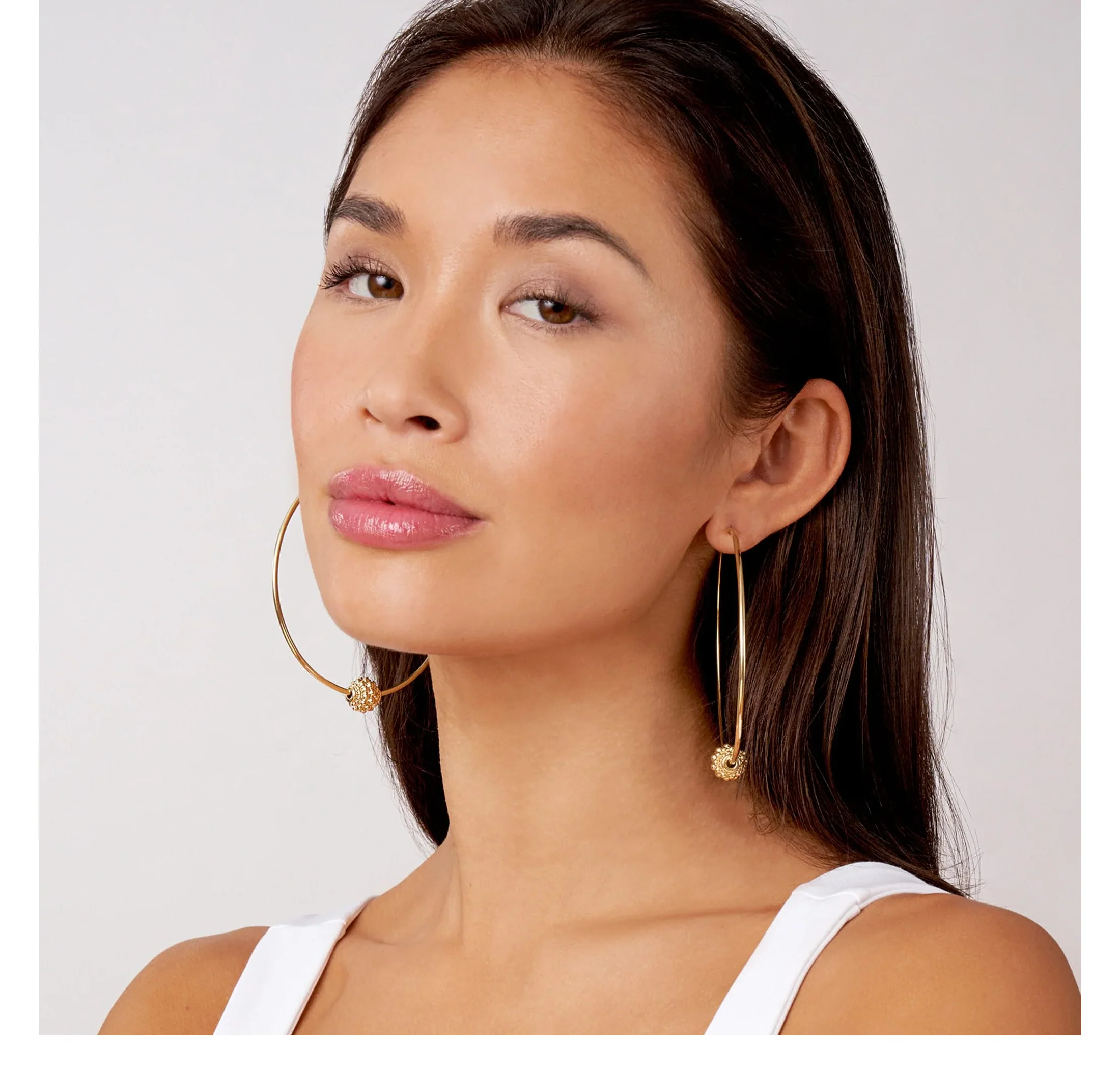 LAGOS Caviar Gold Large 18K Gold Caviar Ball Hoop Earrings - Image 2