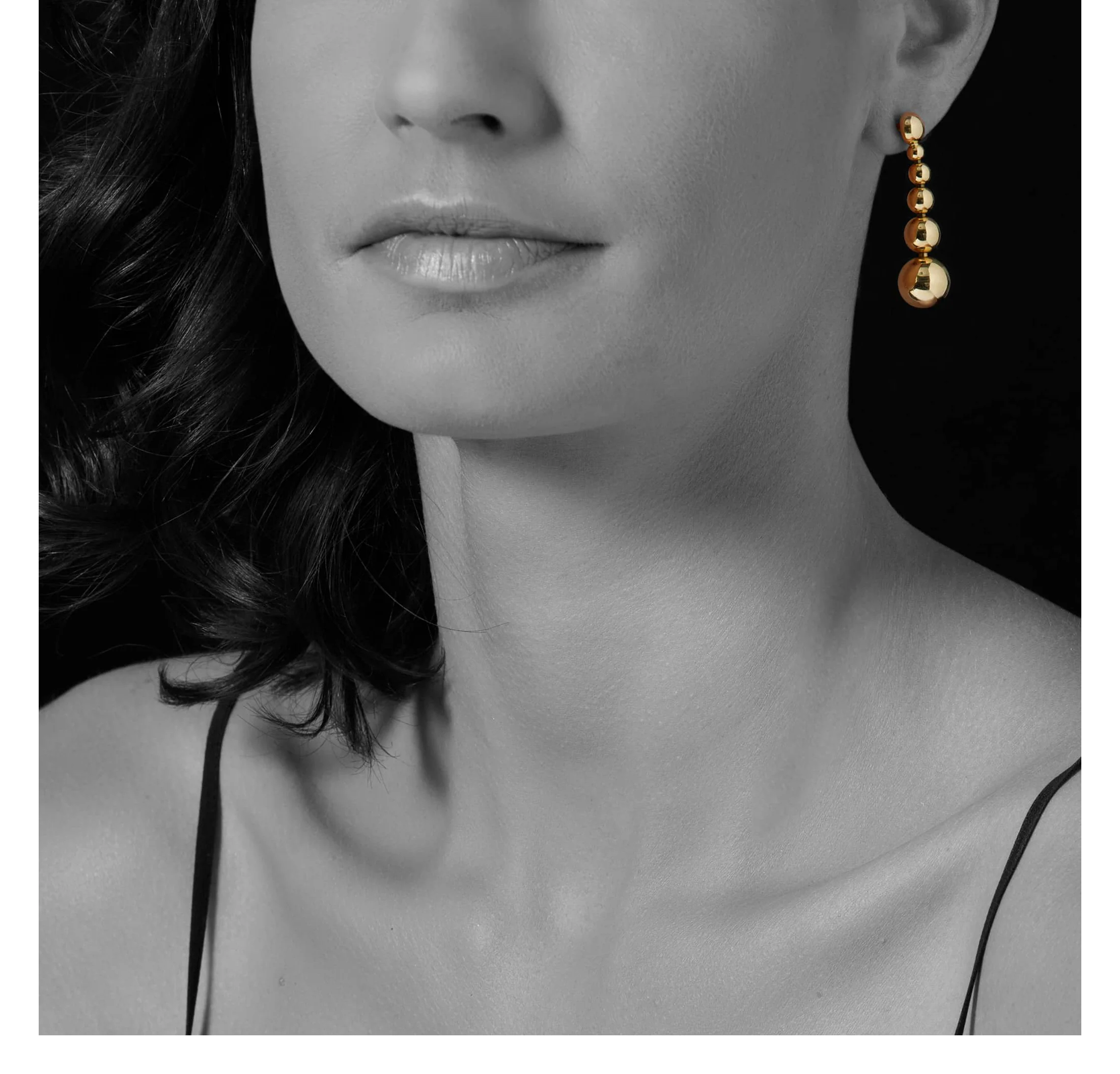 LAGOS Caviar Gold Six Graduated Bead Drop Earrings - Image 2