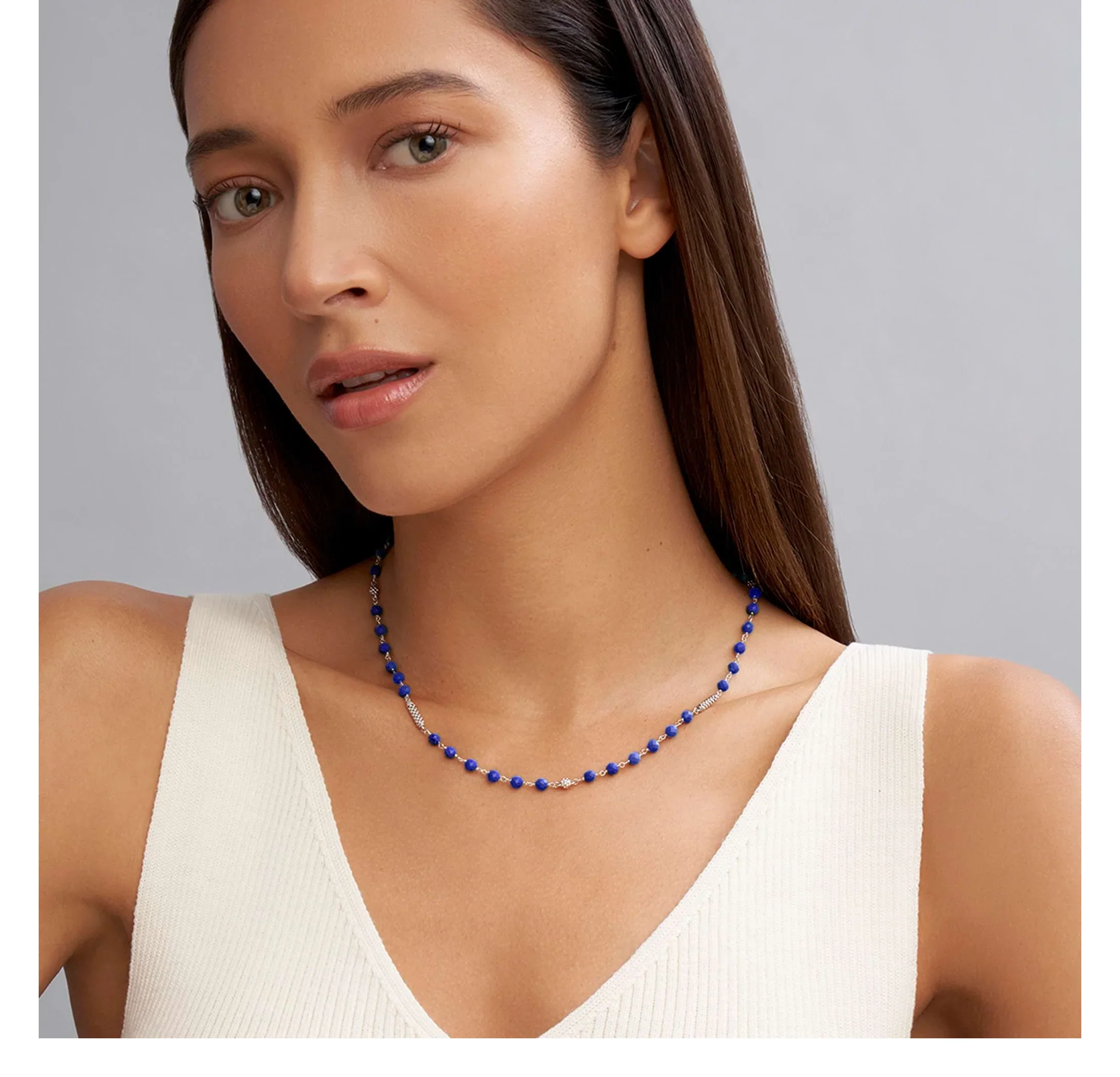 LAGOS Caviar Icon Ultramarine Ceramic Beaded Necklace - Image 3