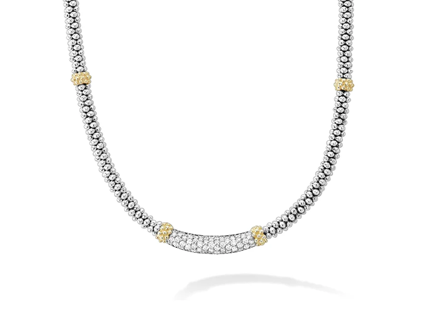 LAGOS Caviar Lux 3mm Diamond Necklace