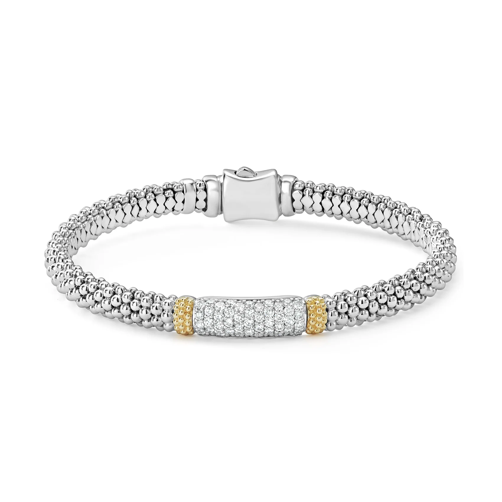 LAGOS Caviar Lux Diamond Bracelet, 6mm