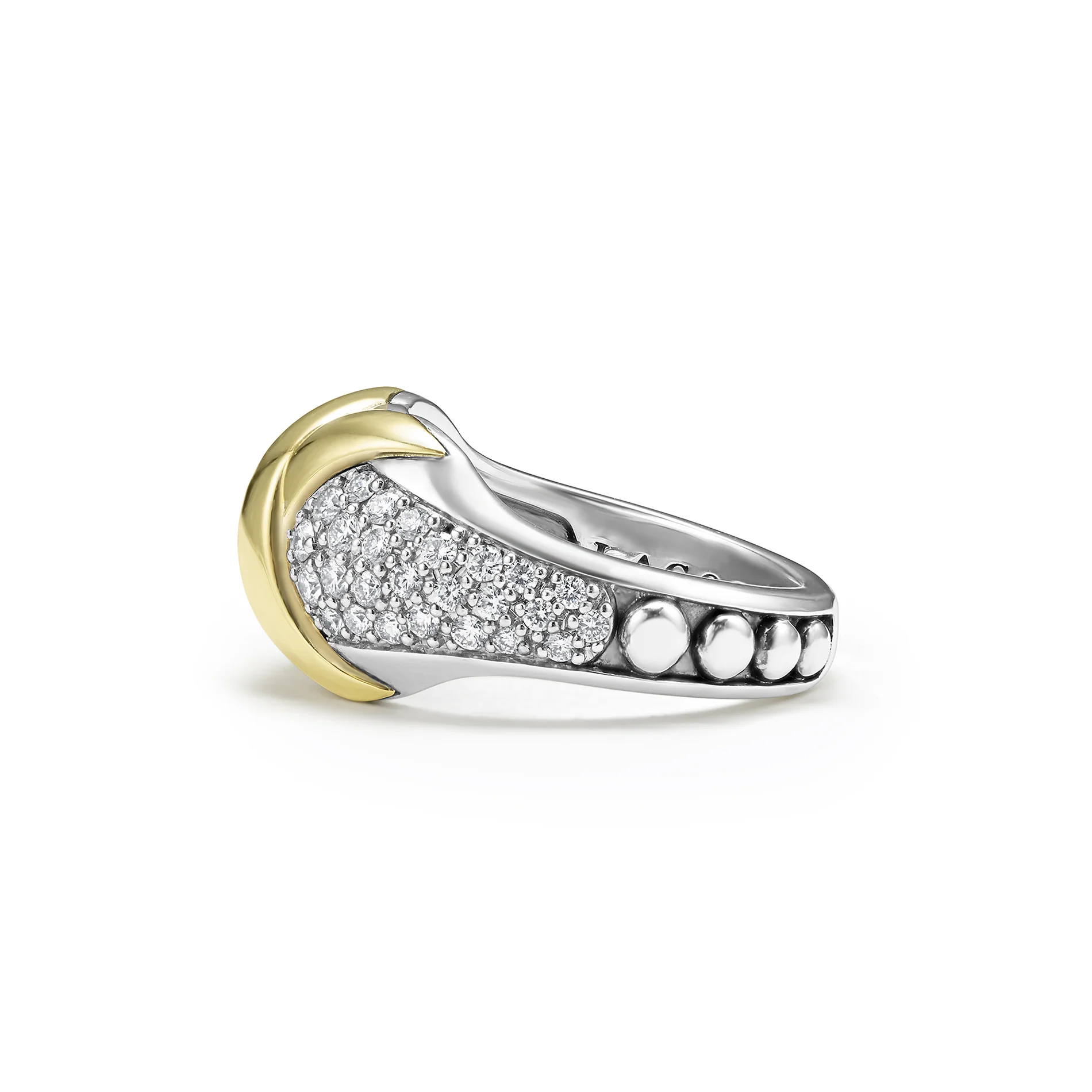 LAGOS Embrace 18K Gold X Diamond Ring - Image 2