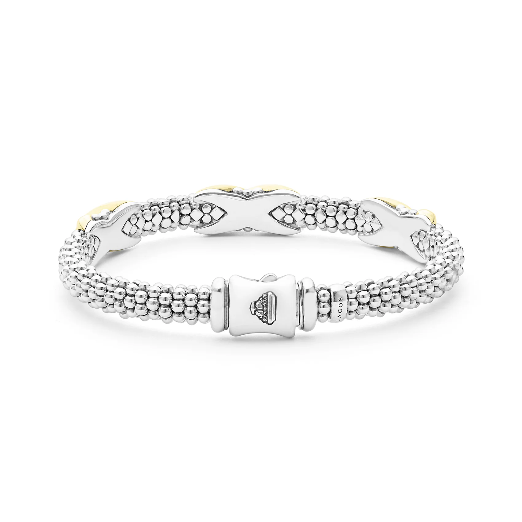 LAGOS Embrace Three Station X Caviar Bracelet, 6mm - Image 2