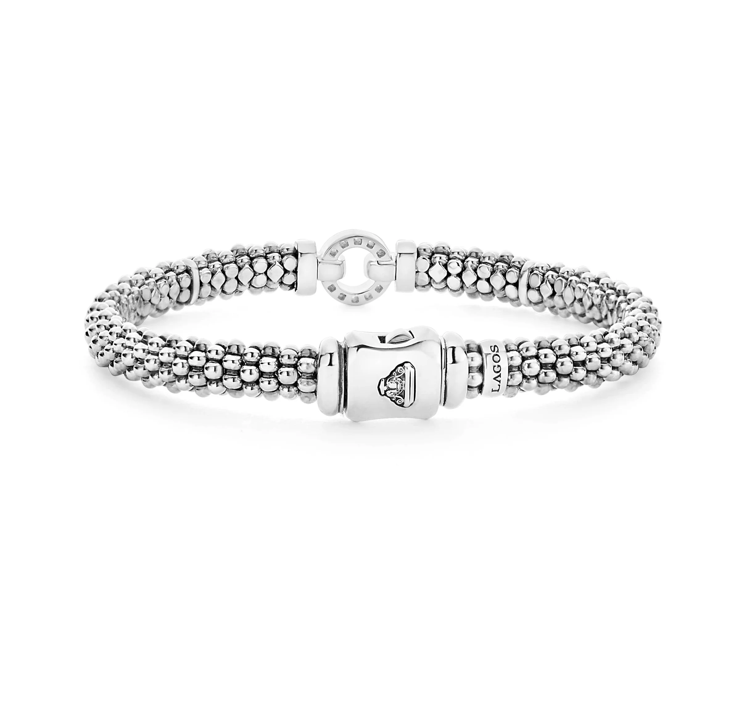 LAGOS Enso Two Tone Diamond Circle Bracelet - Image 2