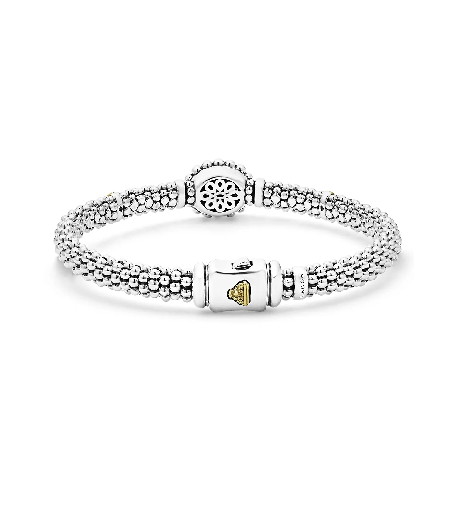 LAGOS High Bar Gold Caviar Dome Beaded Bracelet - Image 2