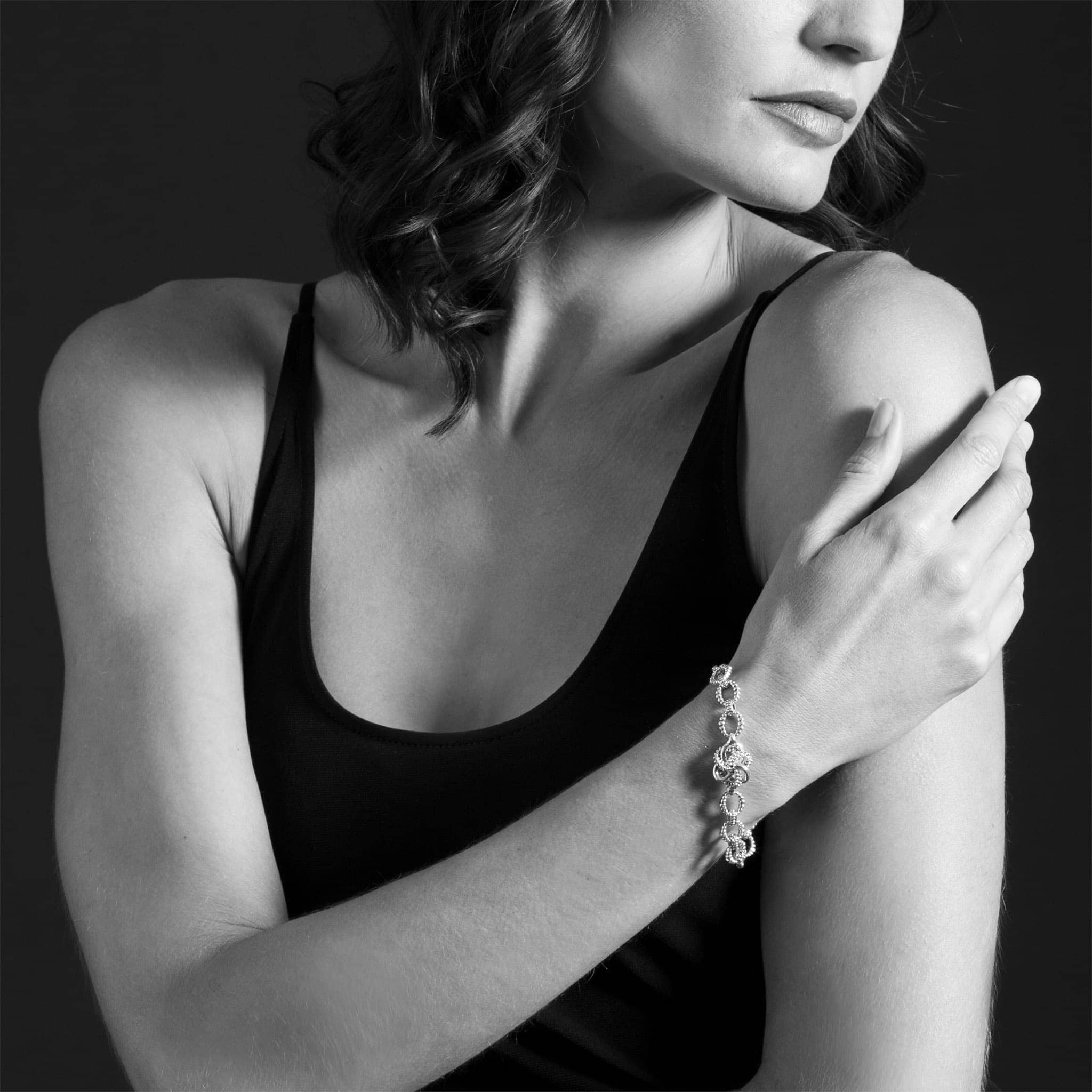 LAGOS Love Knot Silver Link Bracelet - Image 4