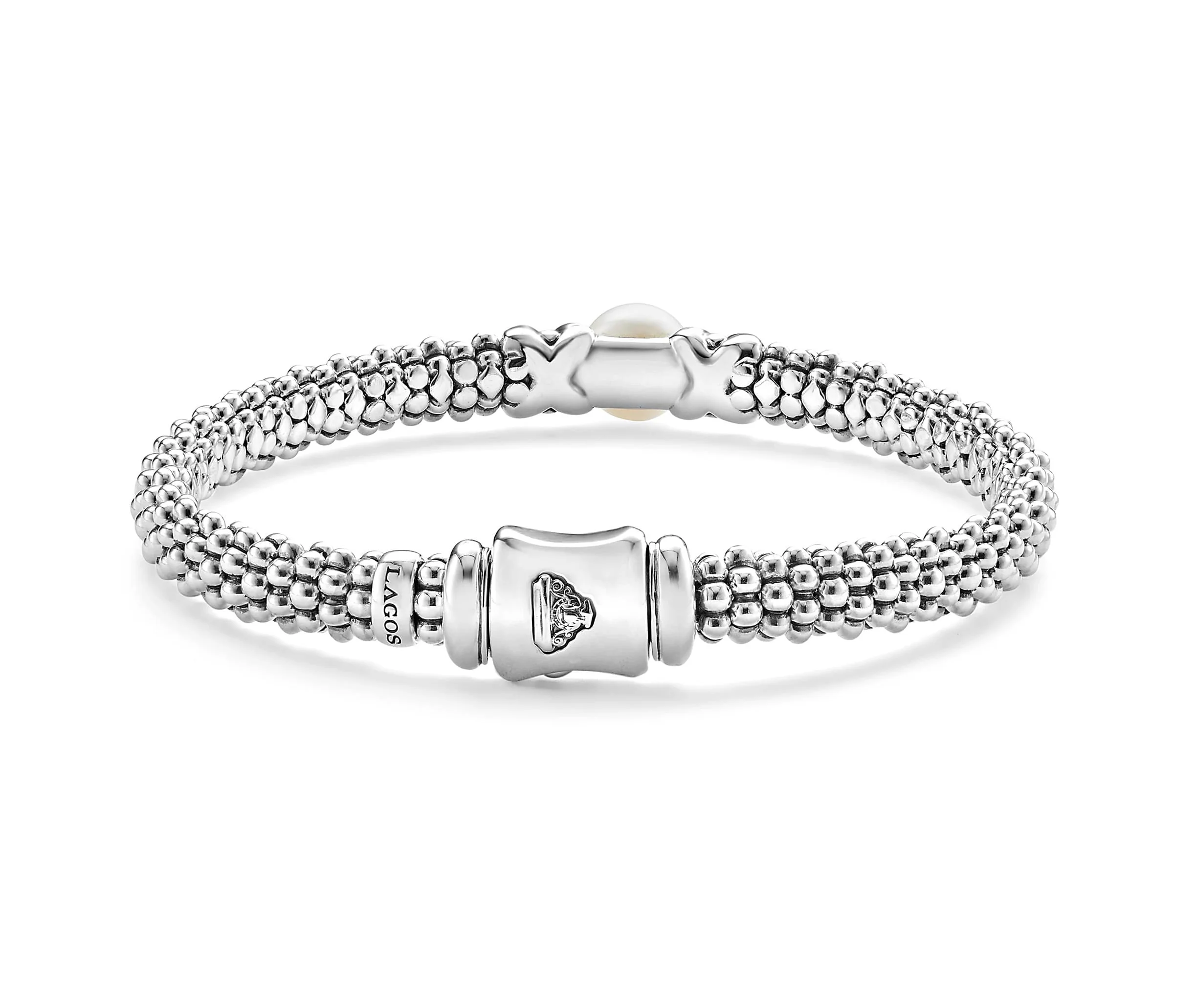 LAGOS Luna Gold X Pearl Caviar Bracelet - Image 2