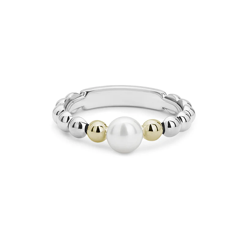 LAGOS Luna Two Tone Pearl Ring