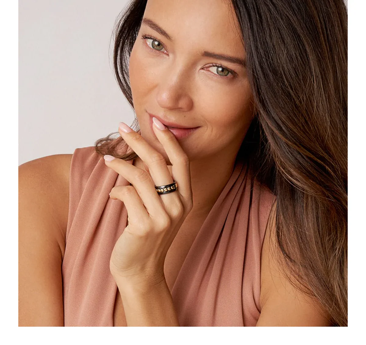 LAGOS Meridian 18K Gold and Black Ceramic Ring - Image 3