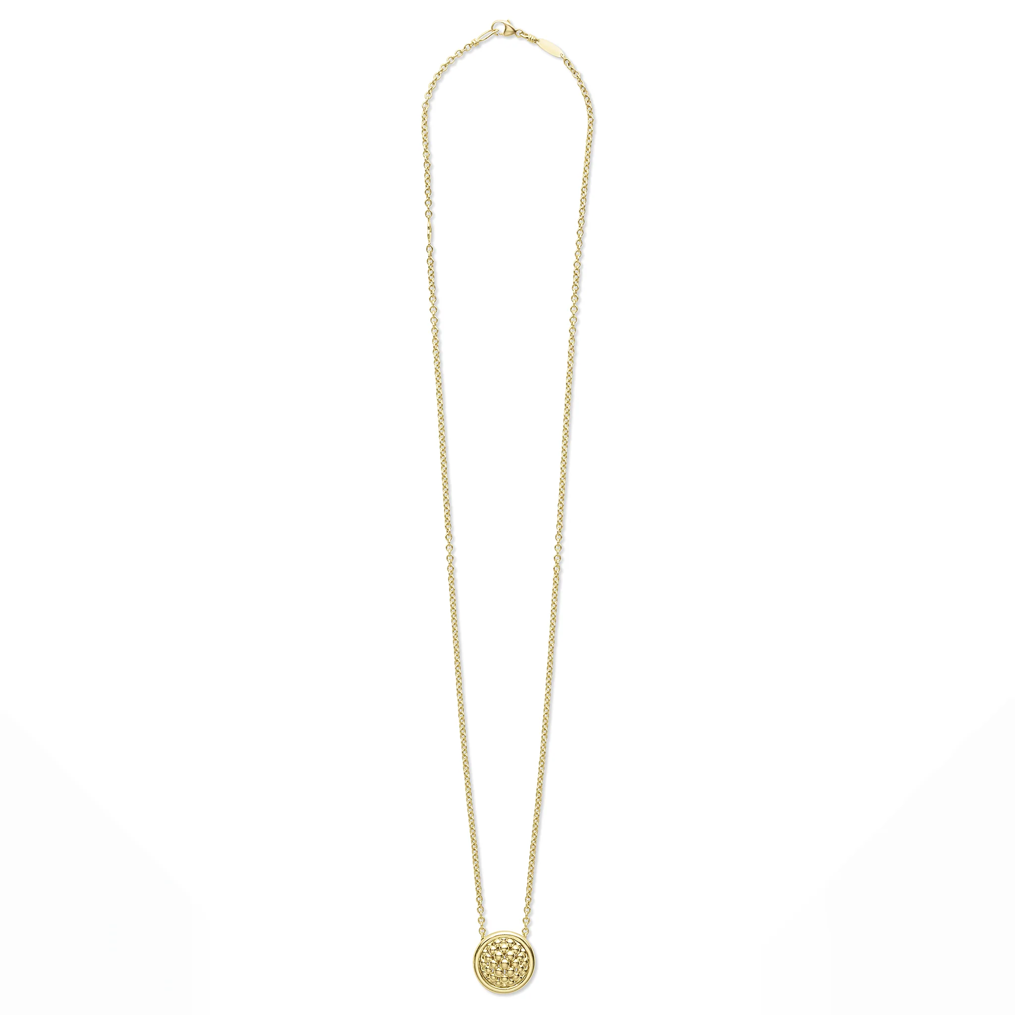 LAGOS Meridian 18K Gold Circle Pendant Necklace - Image 3