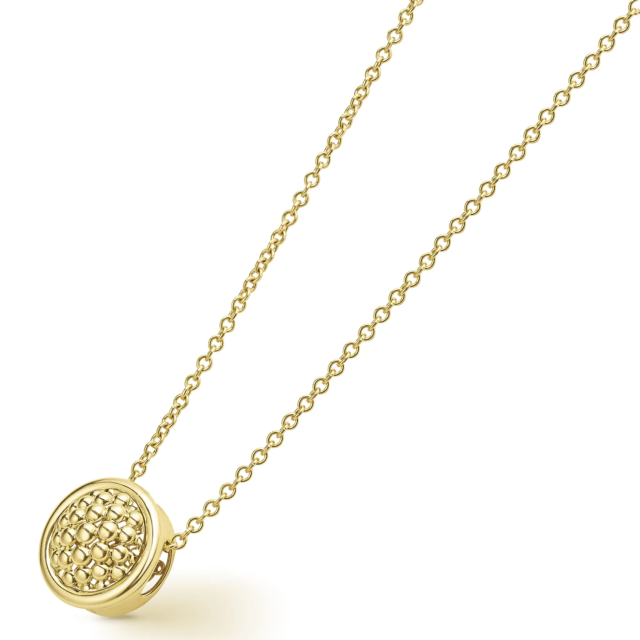 LAGOS Meridian 18K Gold Circle Pendant Necklace - Image 4