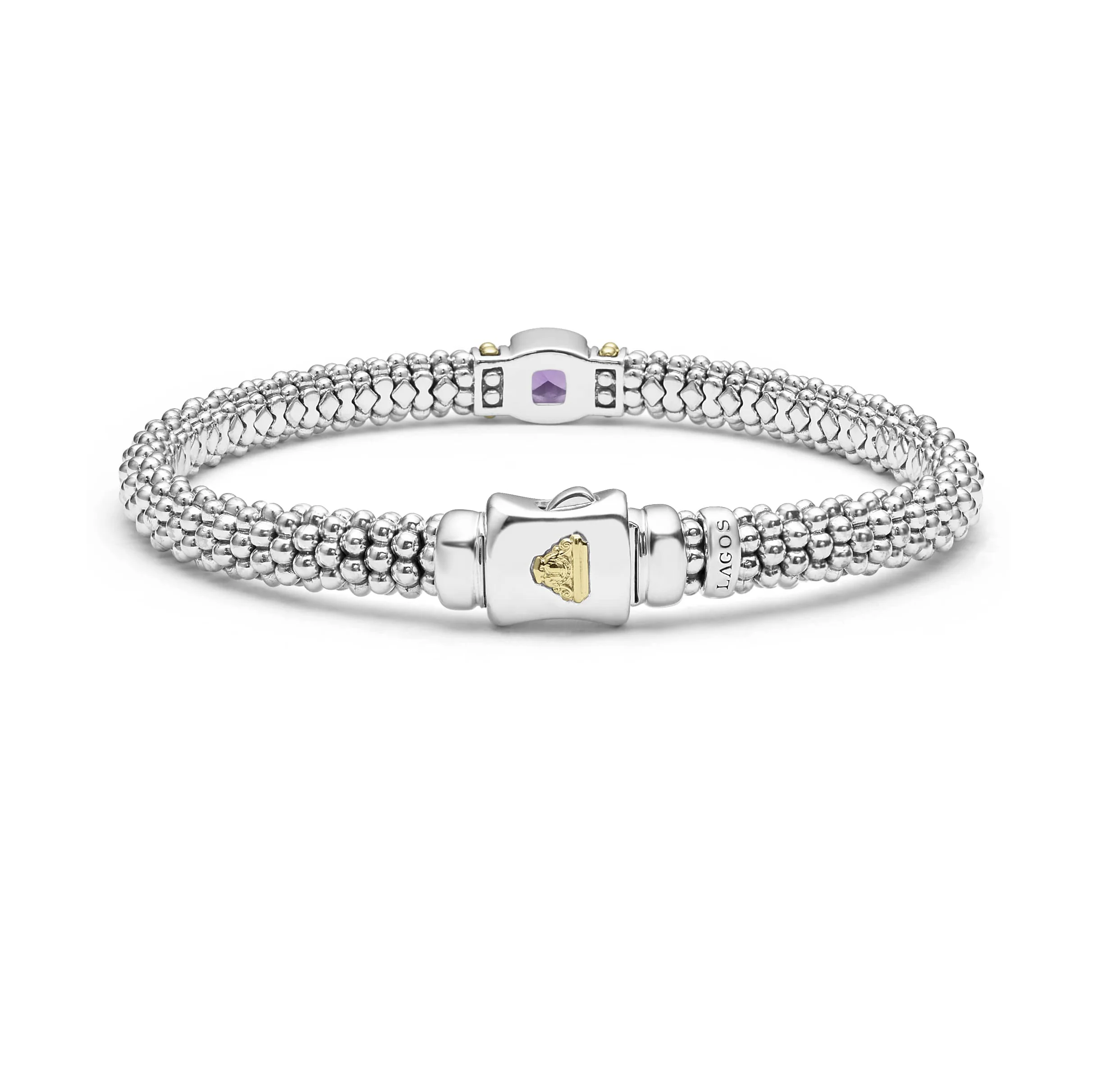 LAGOS Rittenhouse 6mm Amethyst Caviar Bracelet - Image 2