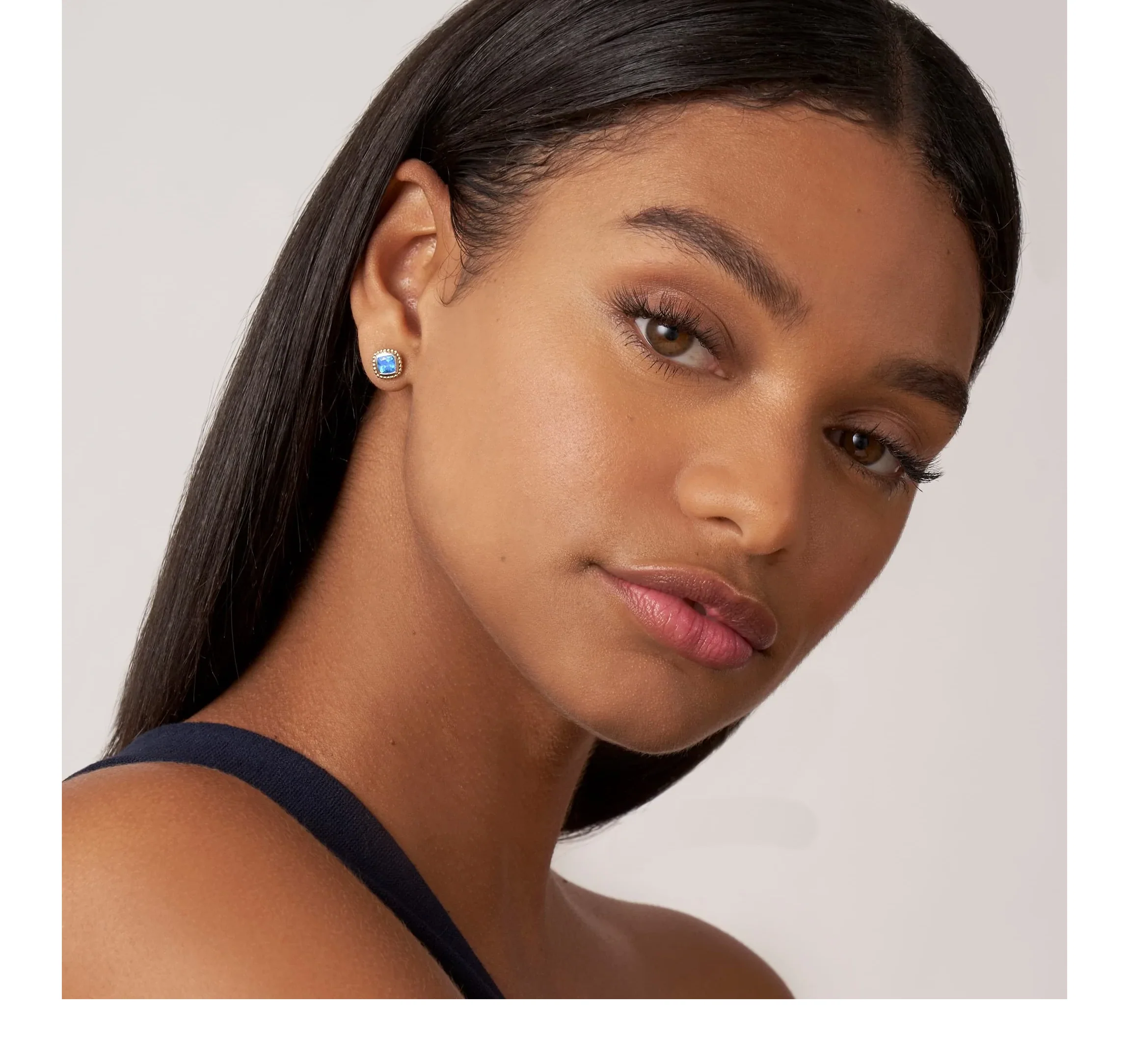 LAGOS Rittenhouse Swiss Blue Topaz Caviar Stud Earrings - Image 2