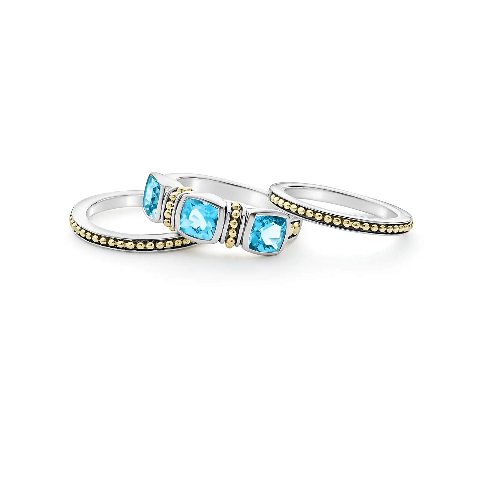 LAGOS Rittenhouse Swiss Blue Topaz Stacking Rings - Image 2