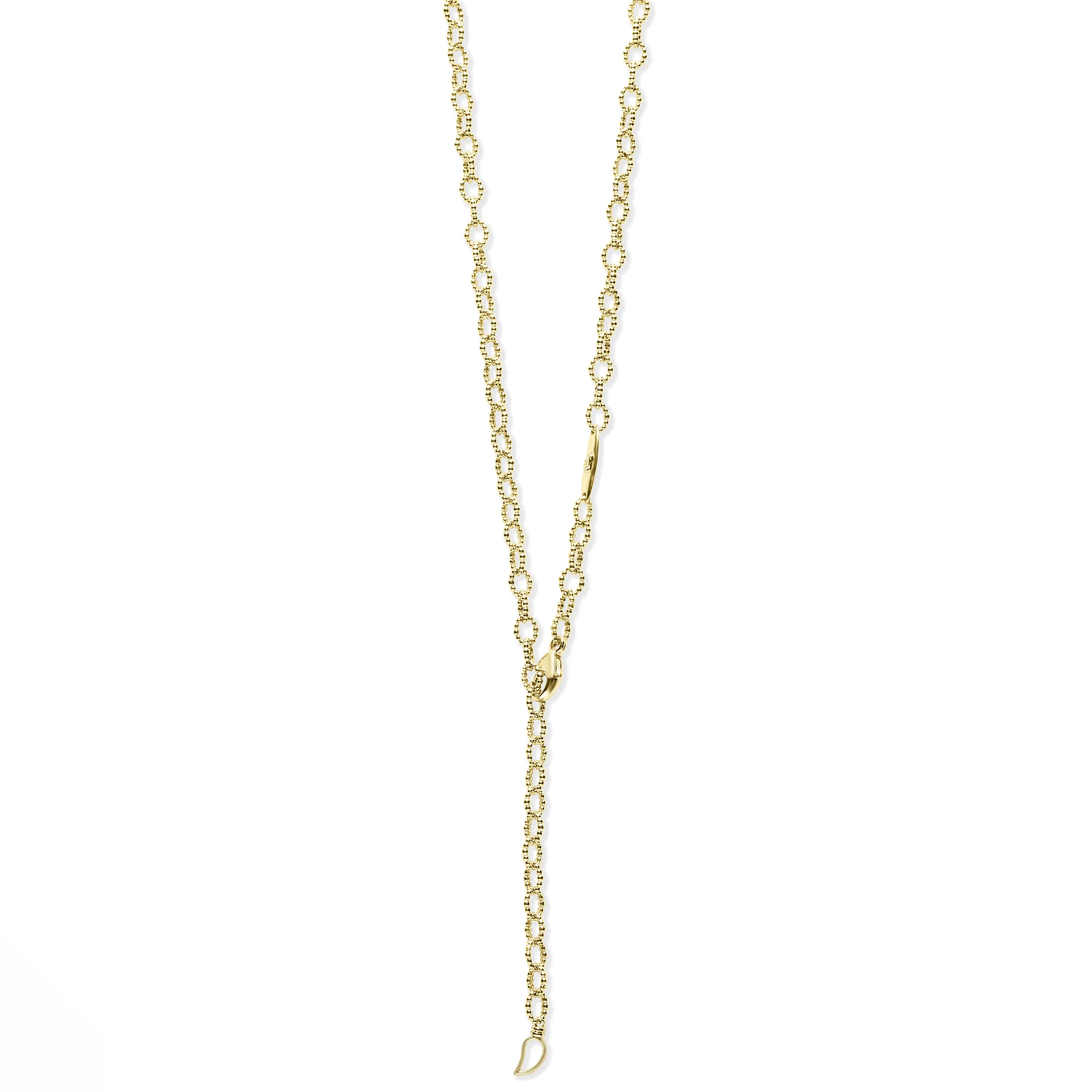 LAGOS Signature Caviar 18K Gold Petite Link Necklace - Image 2