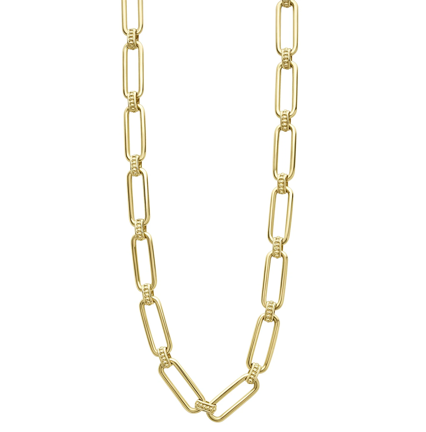 LAGOS Signature Caviar 18K Gold Petite Link Necklace