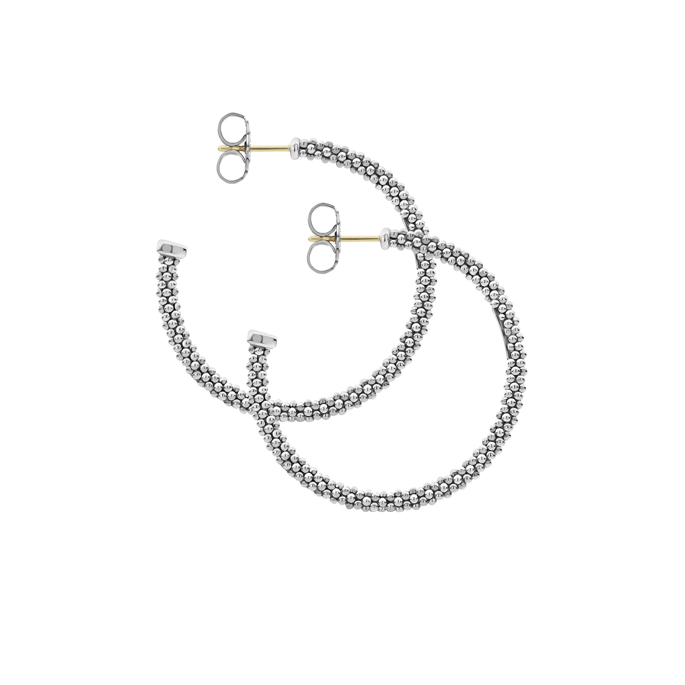 LAGOS Signature Caviar Large Hoop Earrings - Image 2
