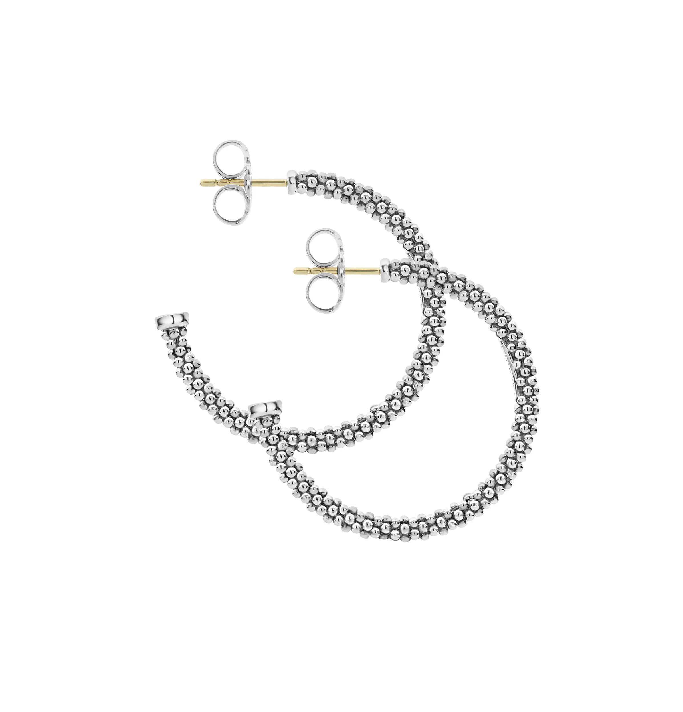 LAGOS Signature Caviar Small Hoop Earrings - Image 2