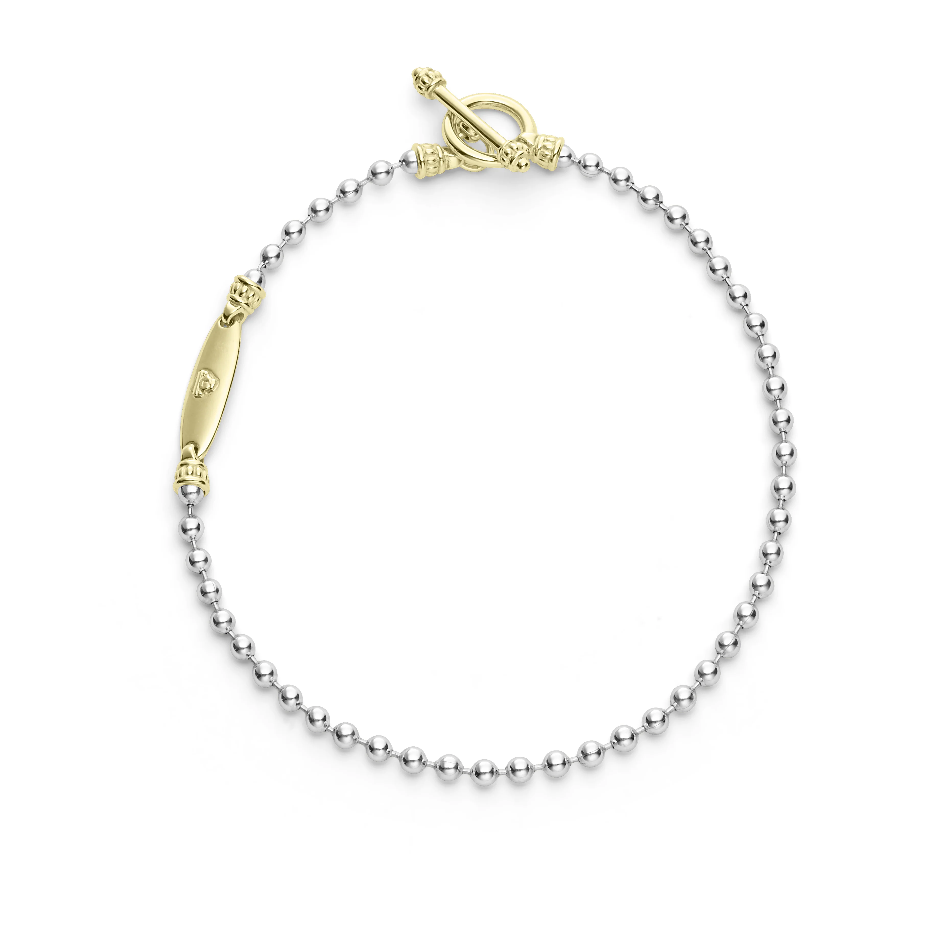 LAGOS Signature Caviar Two-Tone Beaded Toggle Bracelet