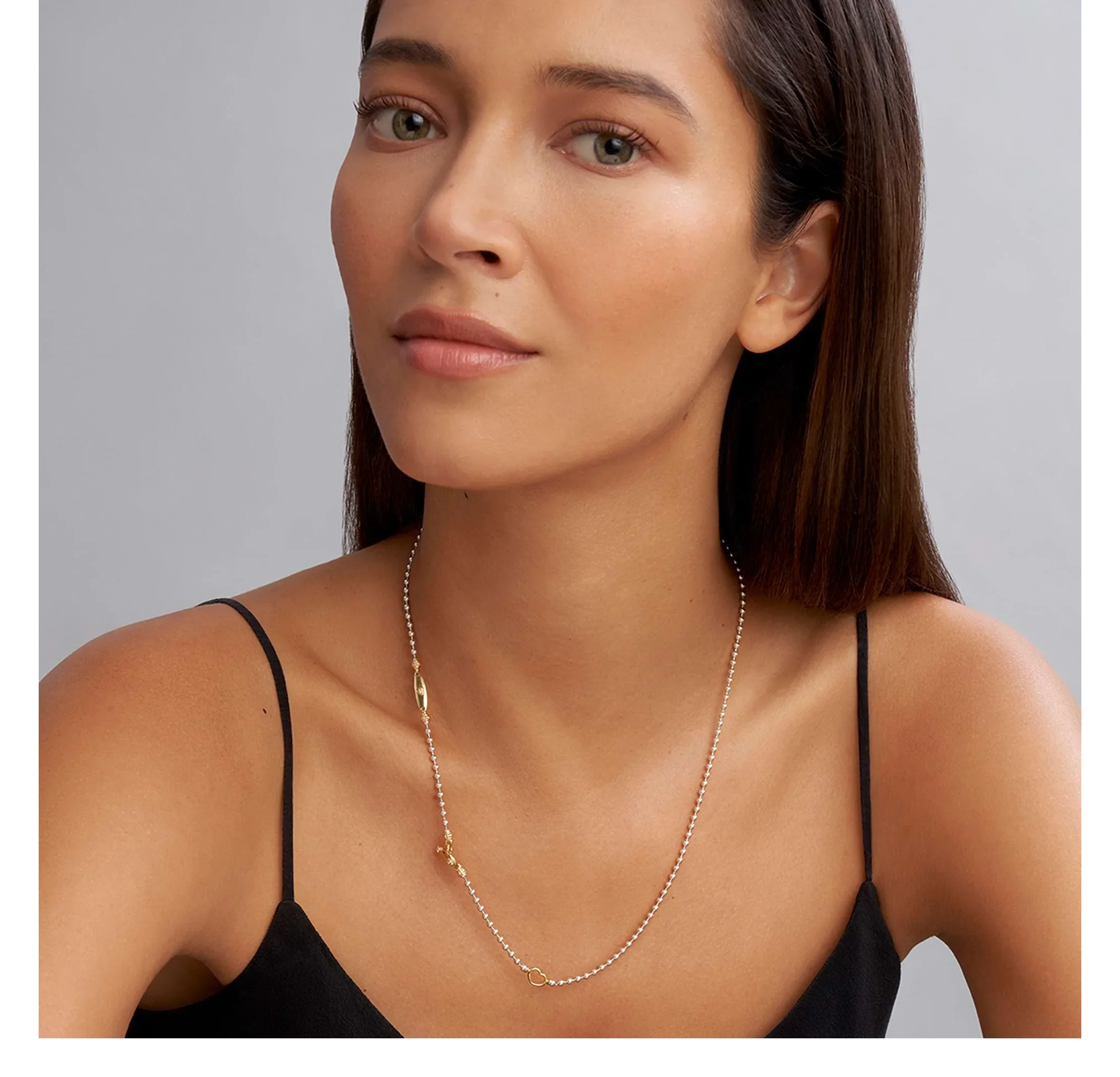 LAGOS Signature Caviar Two-Tone Beaded Toggle Necklace - Image 3