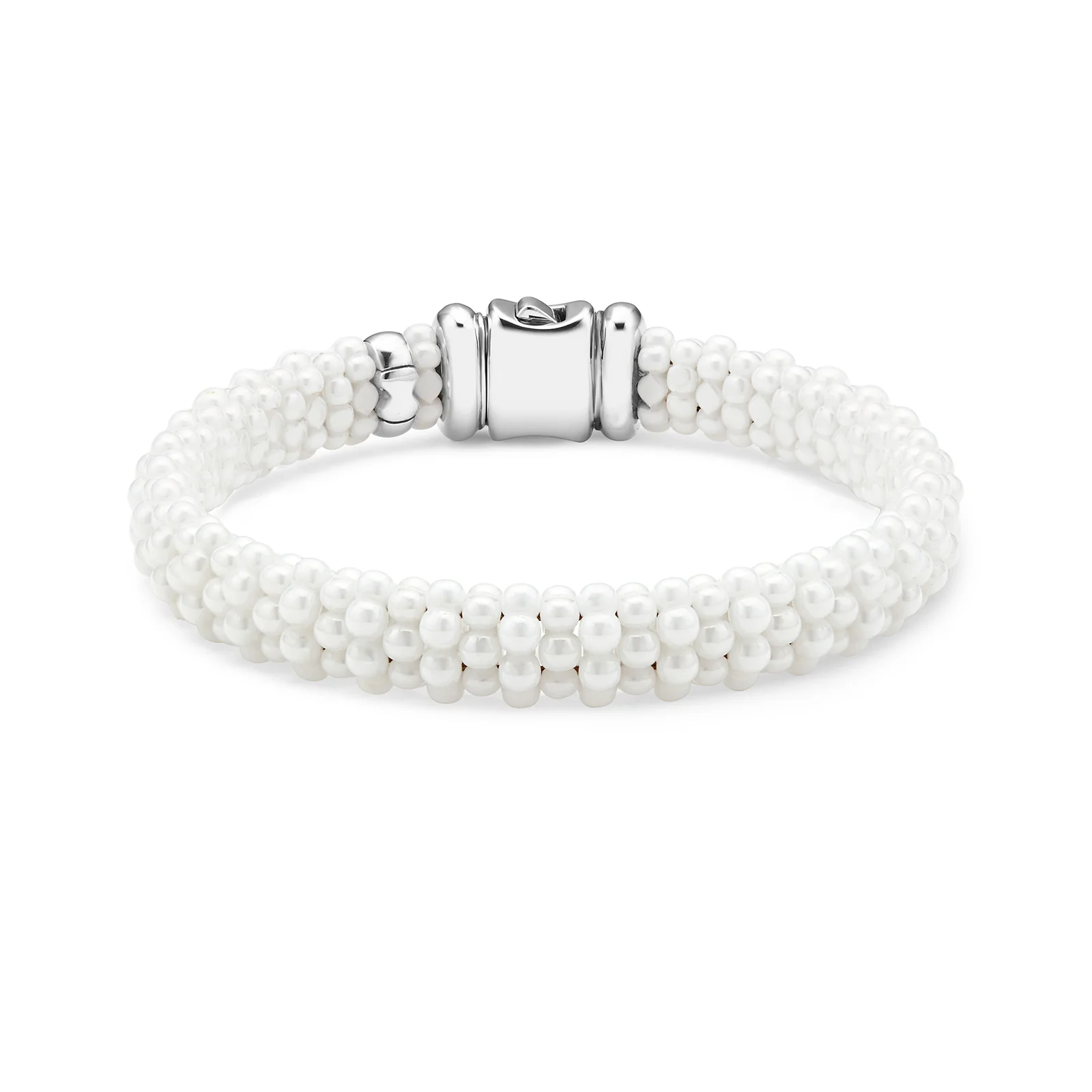 LAGOS White Caviar Ceramic Beaded Bracelet