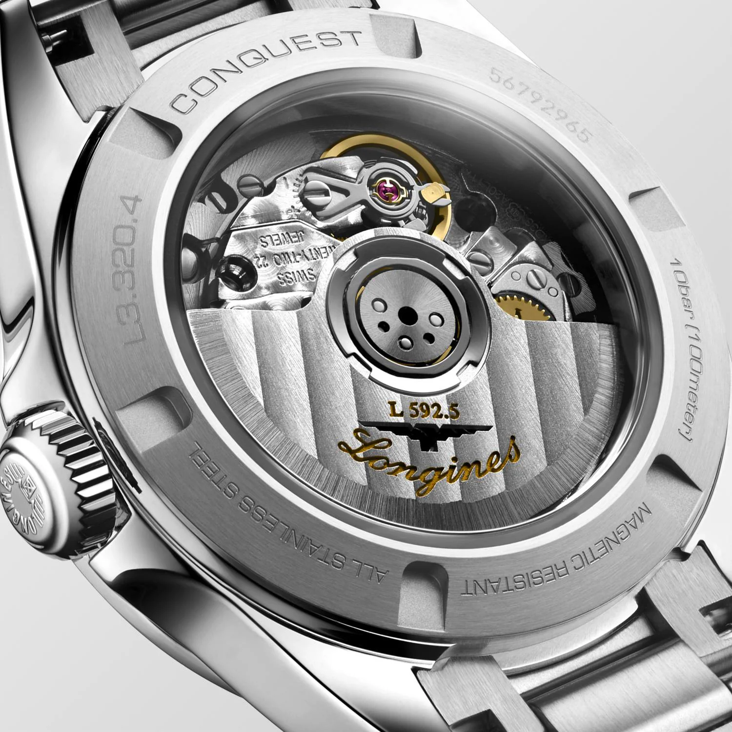 Longines Conquest 30mm Watch with Mother-of-Pearl Dial - Image 3