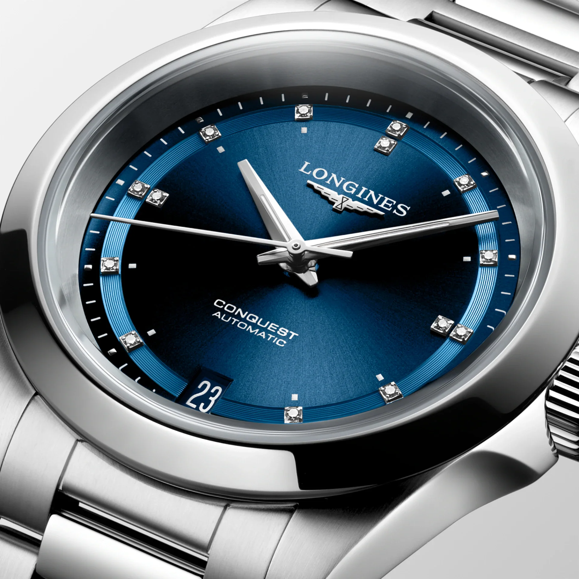 Longines Conquest 34mm Watch with Diamonds - Image 2