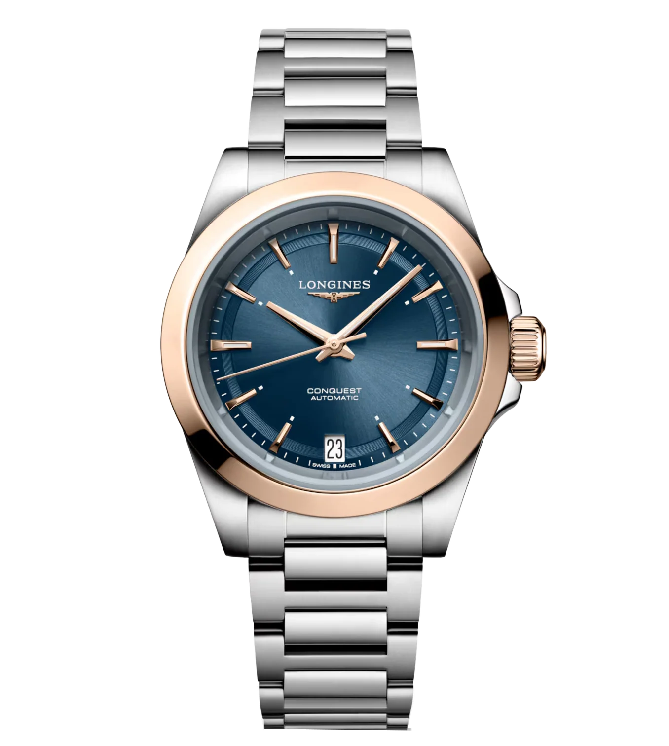 Longines Conquest 34mm Watch with Midnight Blue Dial