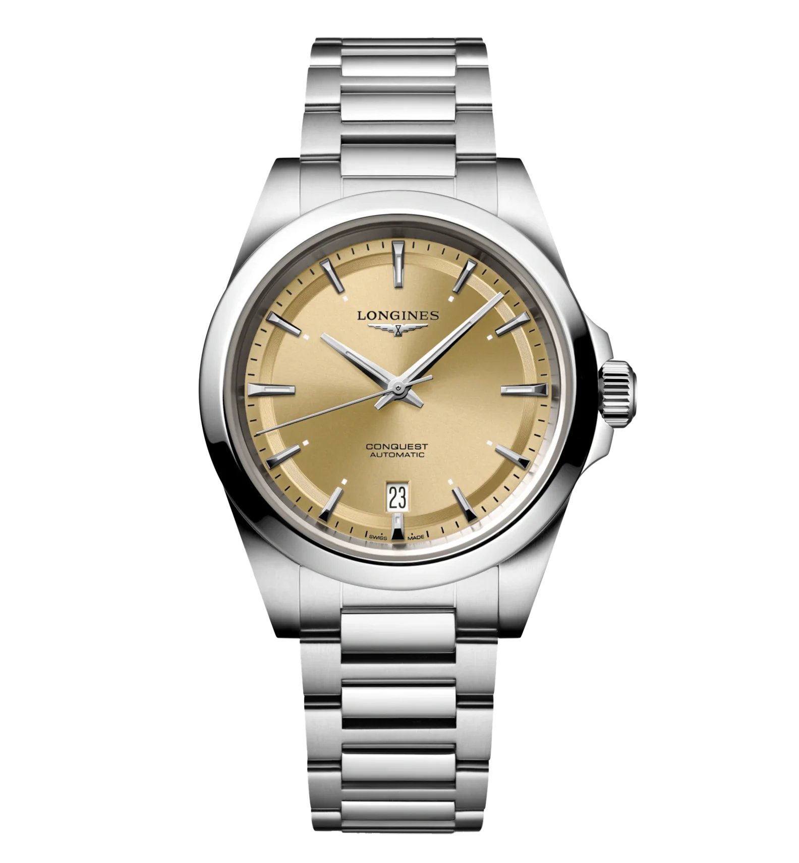 Longines Conquest 38mm Watch with Champagne Dial