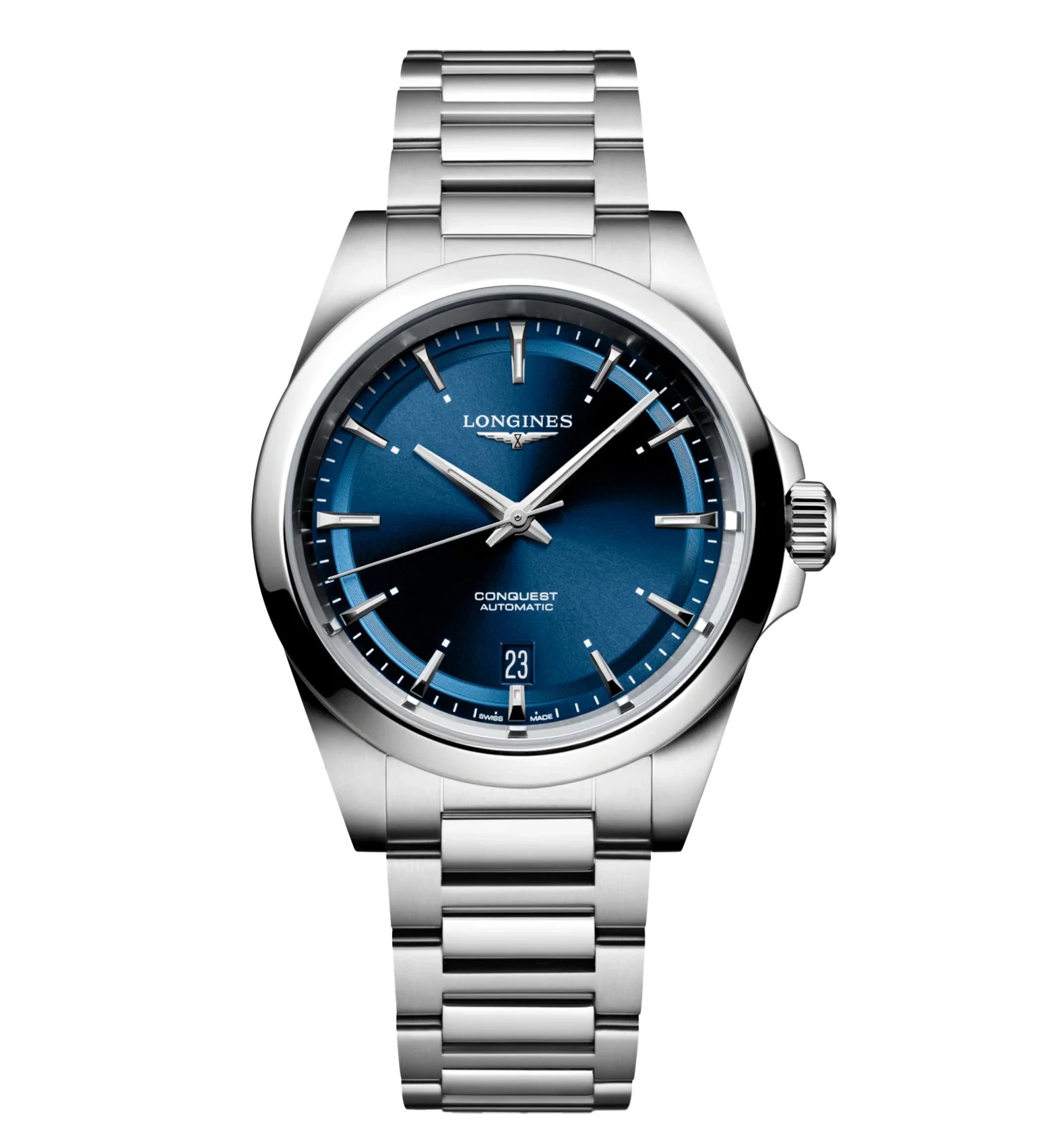 Longines Conquest 38mm Watch with Stainless Steel Bracelet