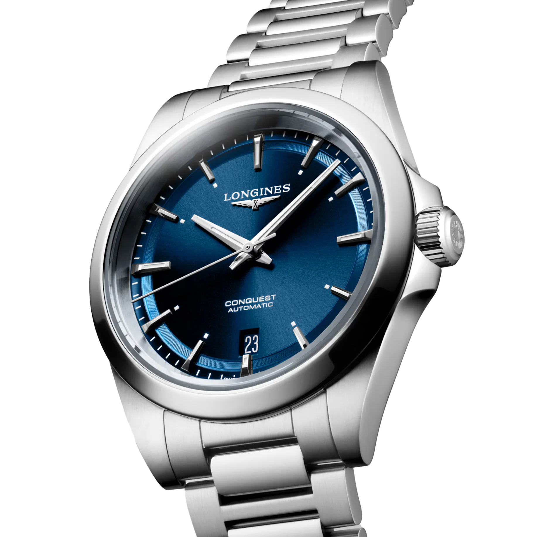 Longines Conquest 38mm Watch with Stainless Steel Bracelet - Image 2