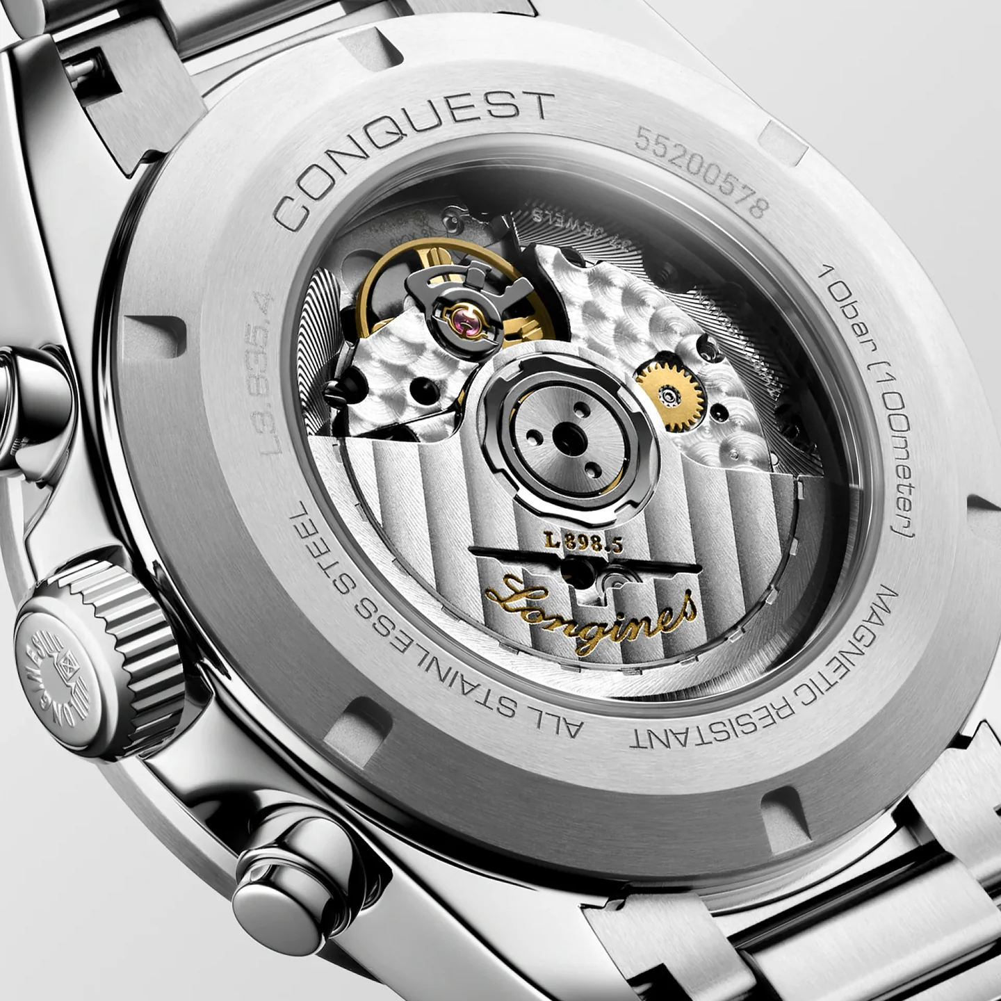 Longines Conquest 42mm Watch with Panda Dial - Image 4