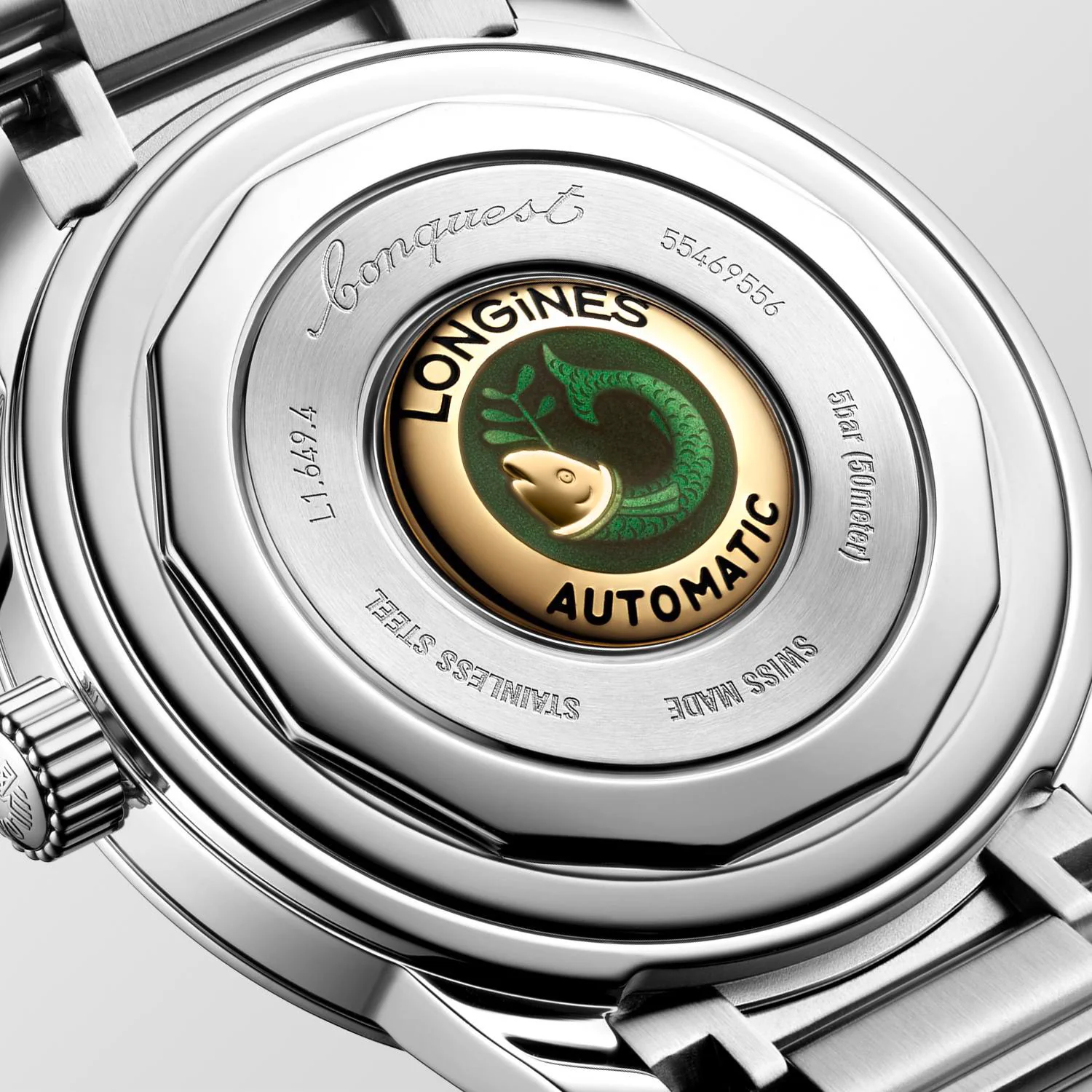 Longines Conquest Heritage 38mm Watch with Green Dial - Image 3