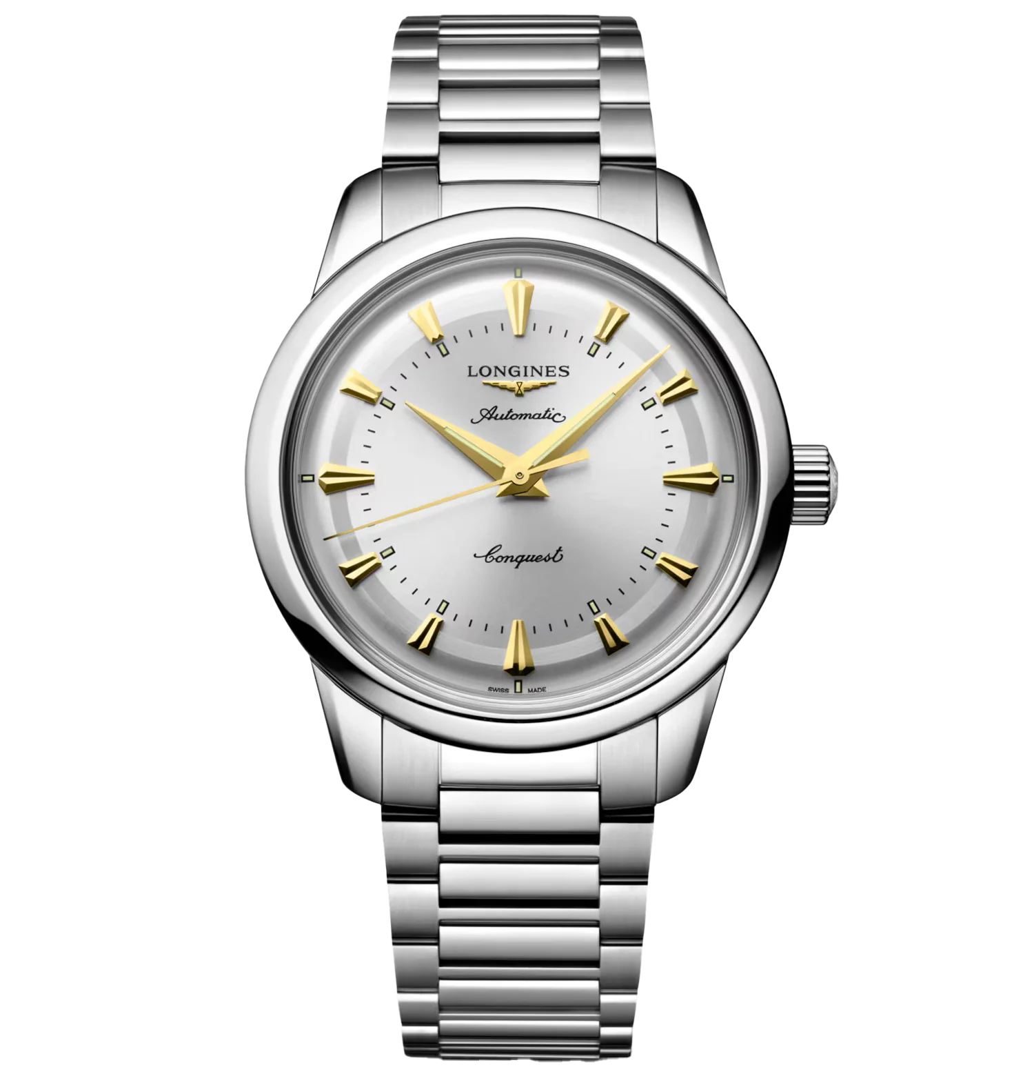 Longines Conquest Heritage 38mm Watch with Opaline Ivory Dial