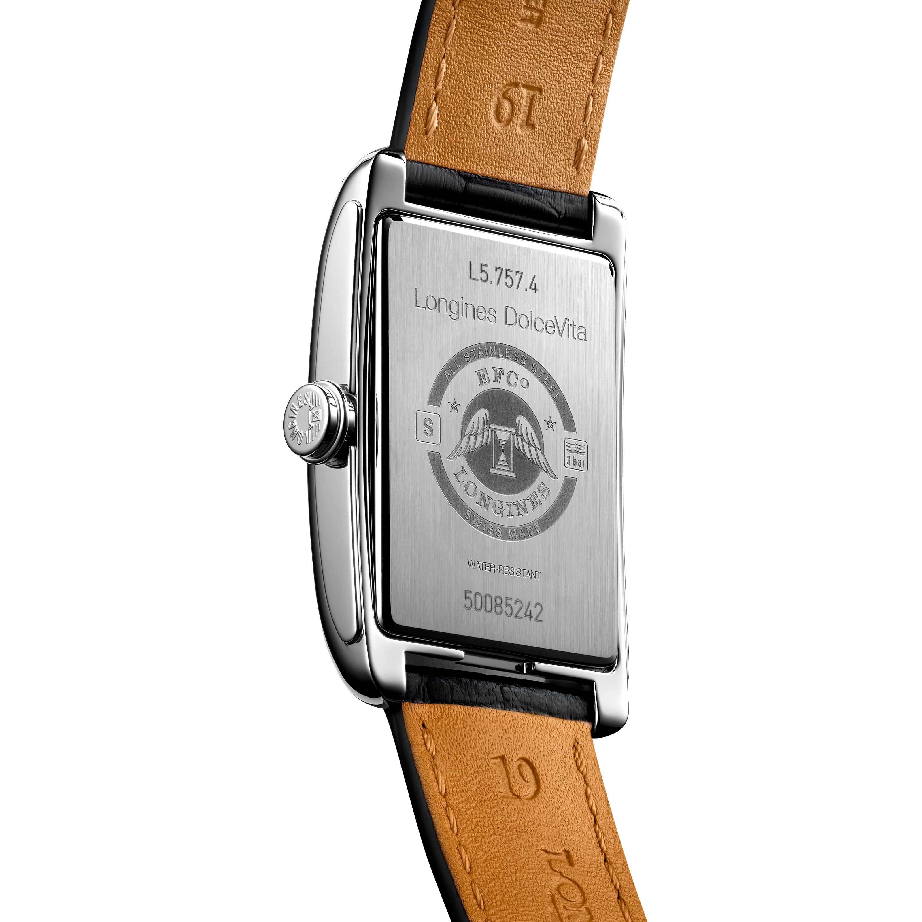 Longines DolceVita Collection 27mm Gent's Watch on Black Leather Strap - Image 3