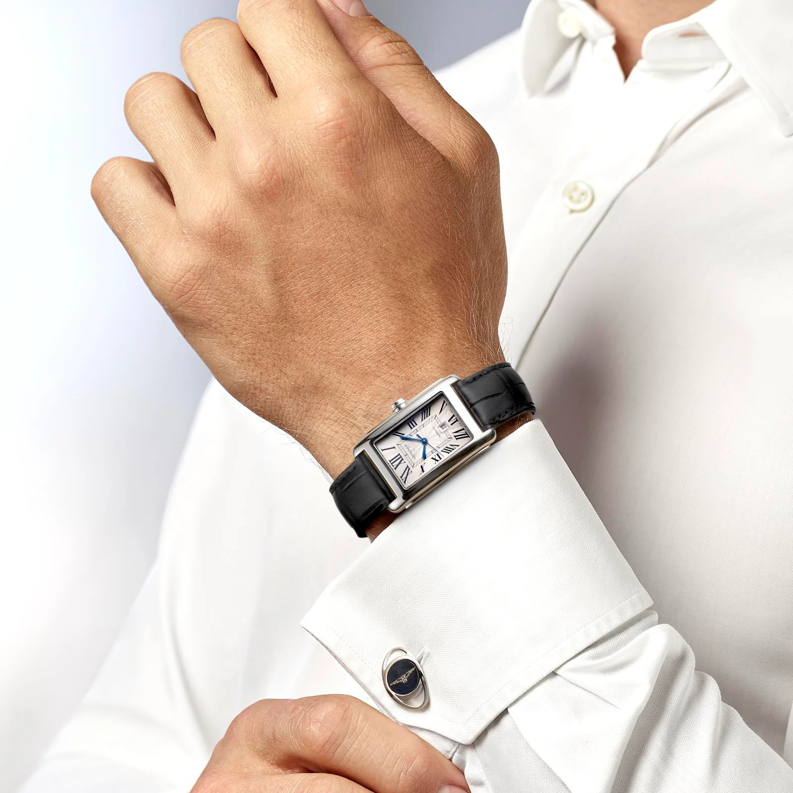 Longines DolceVita Collection 27mm Gent's Watch on Black Leather Strap - Image 4