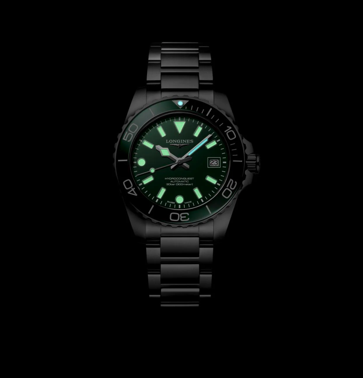 Longines Hydroconquest 39mm with Green Dial - Image 4