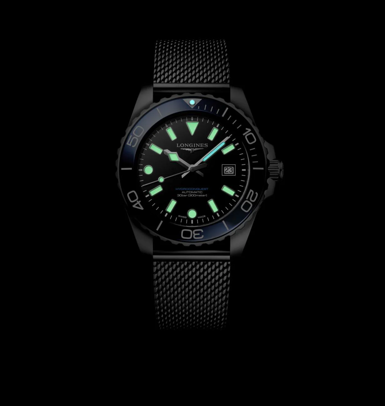 Longines Hydroconquest 42mm Watch with Black Dial - Image 4