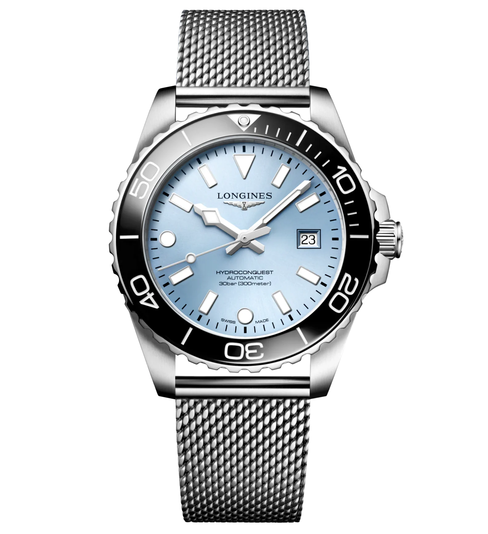 Longines Hydroconquest 42mm Watch with Frosted Blue Dial