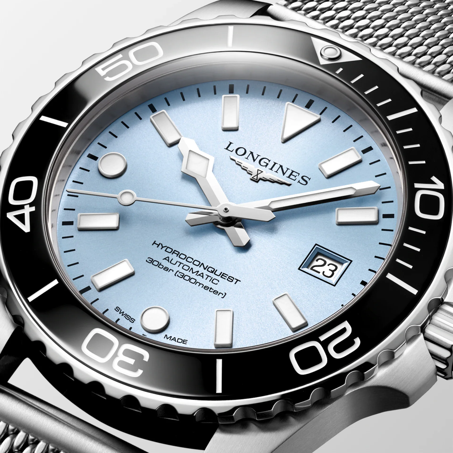 Longines Hydroconquest 42mm Watch with Frosted Blue Dial - Image 2